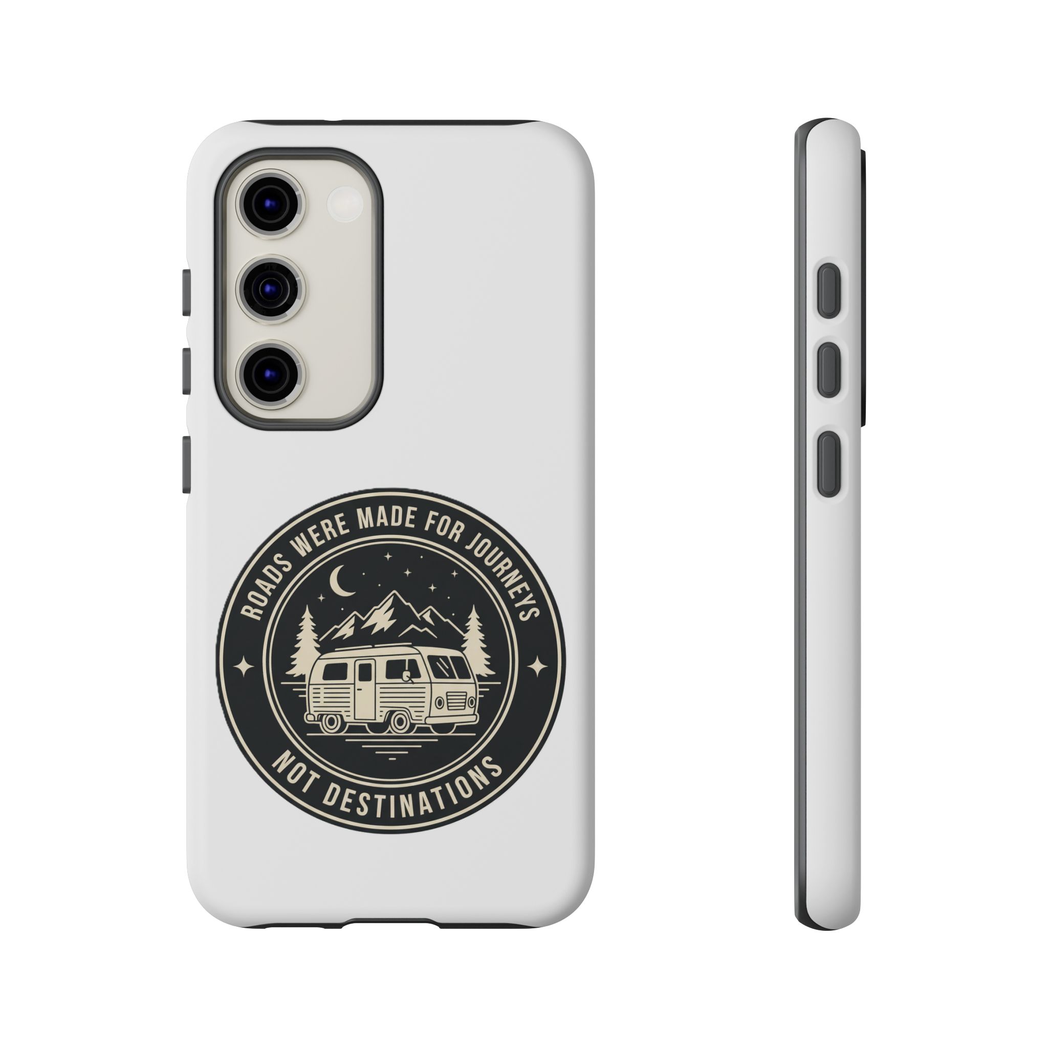 Phone Case — "ROAD WHERE MADE FOR JOURNEYS-NOT DESTINATIONS" Camper Van Design