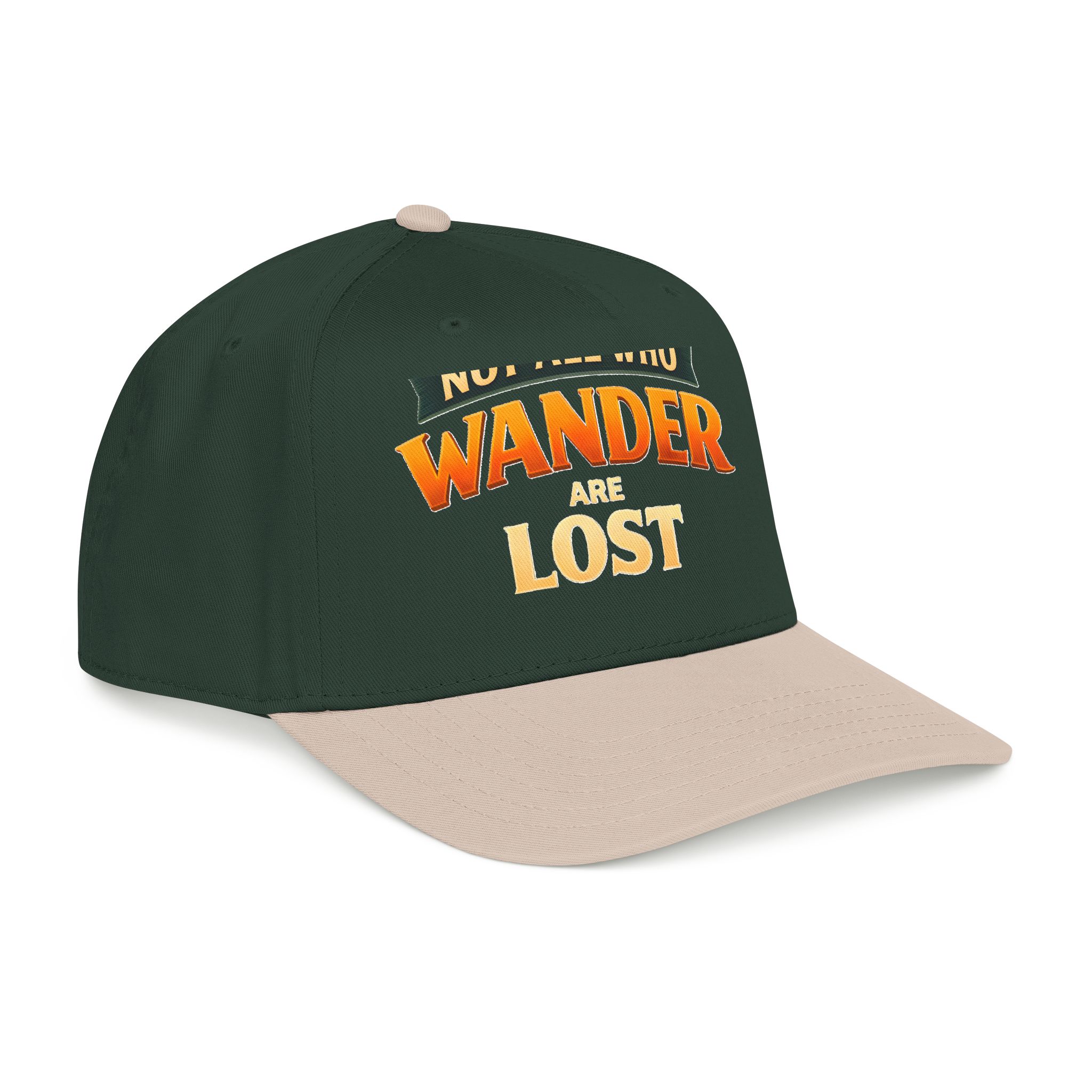 Baseball Cap - "Not All Who Wander Are Lost" Design Scenic-Line