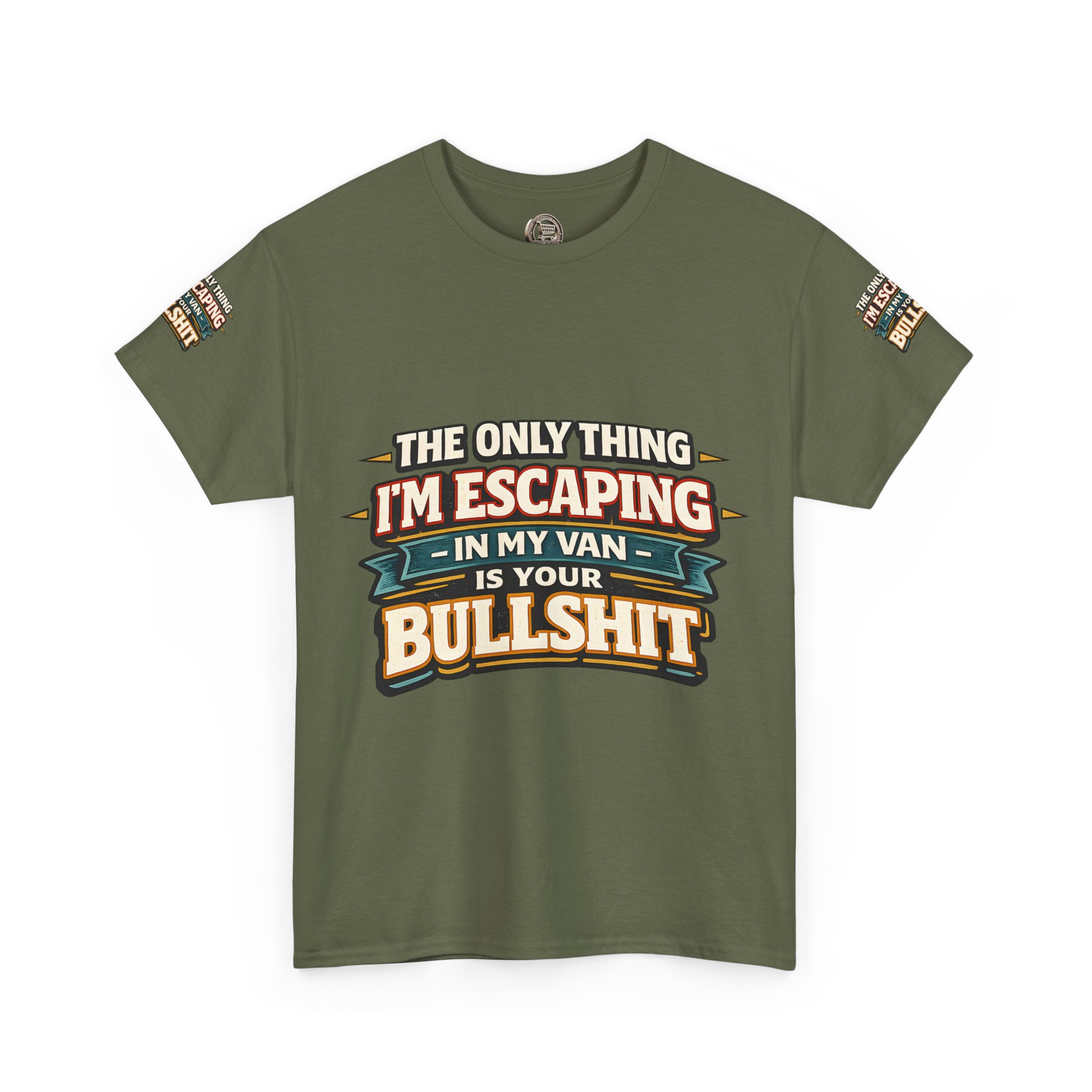 Unisex Heavy Cotton Tee — "The Only Thing I´m Escaping" Design F**K-Line