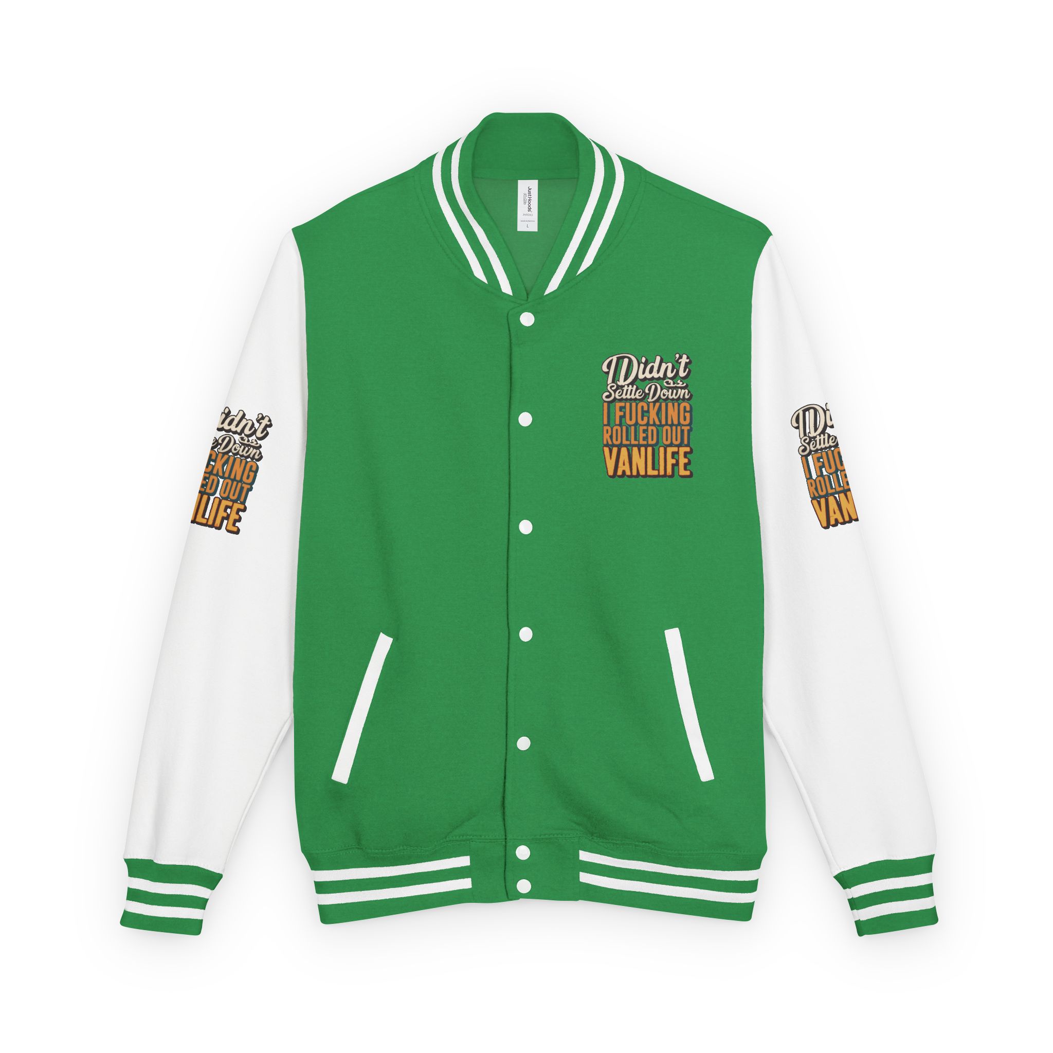 17582508374924631302_2048-1.jpeg Unisex Heavyweight Letterman Jacket — "Dind´t Settle Down" Design F**K-Line