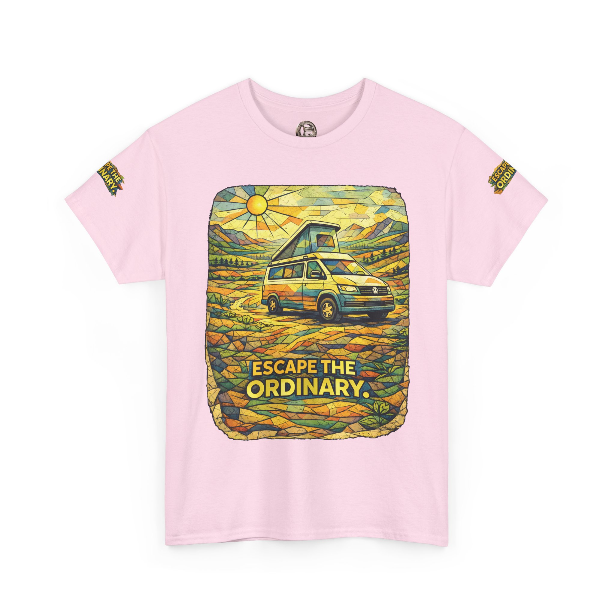 1759517989495193407_2048.jpeg Unisex Heavy Cotton Tee — "Escape The Ordinary" Design Cubic-Line