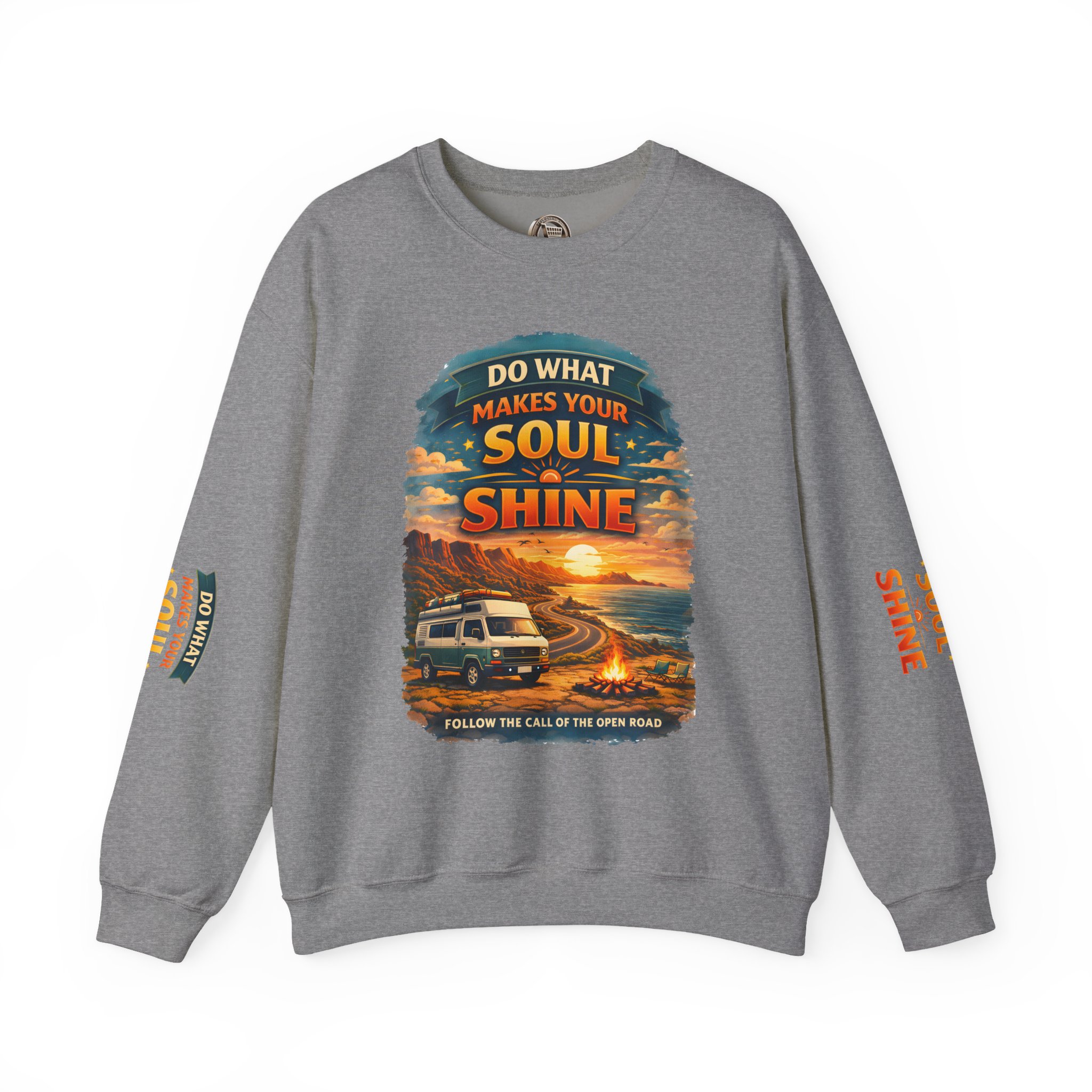 Unisex Heavy Blend™ Crewneck Sweatshirt — "Do What Makes Your Soul Shine" Design Scenic-Line