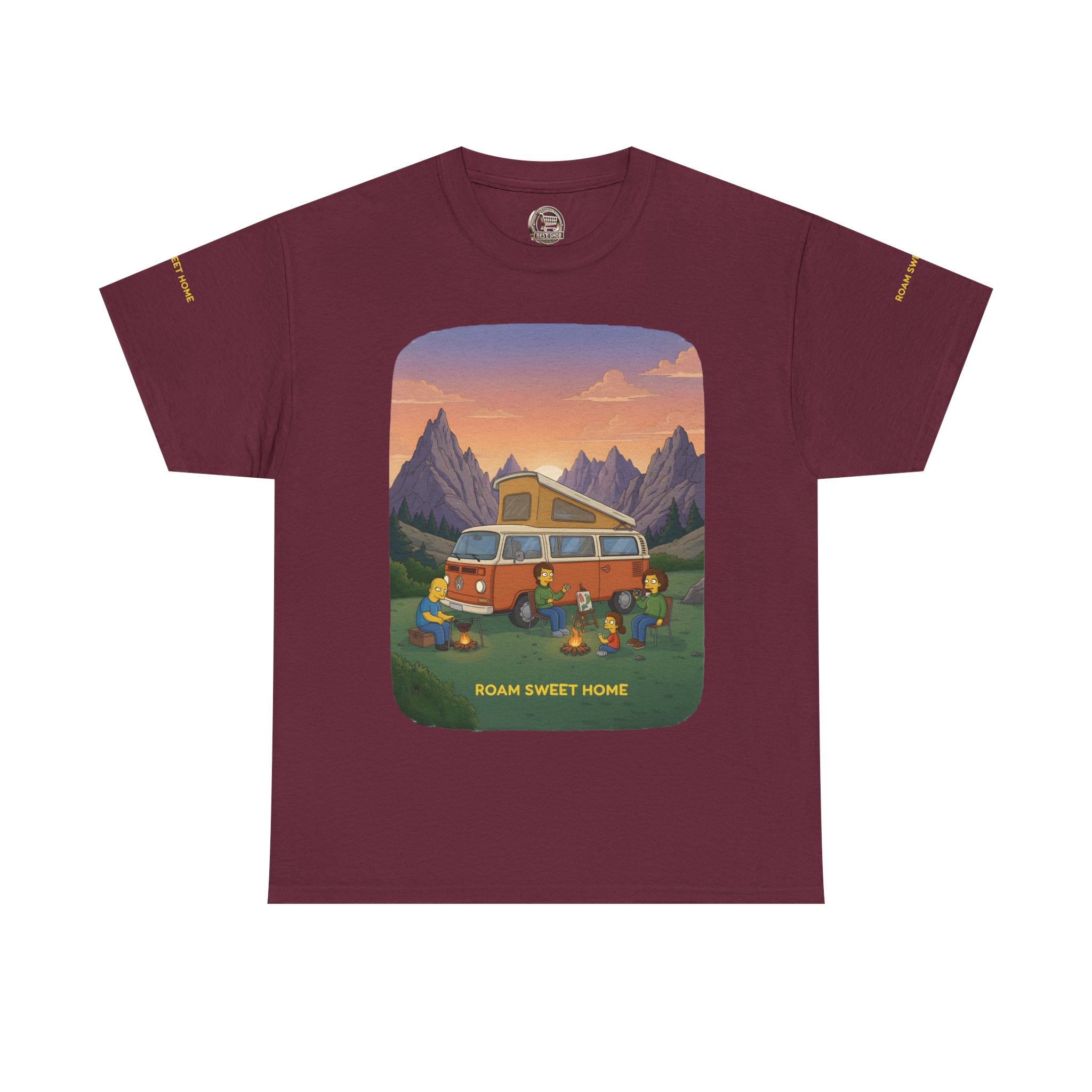 Unisex Heavy Cotton Tee — "Roam Sweet Home" Design Sitcom-Line