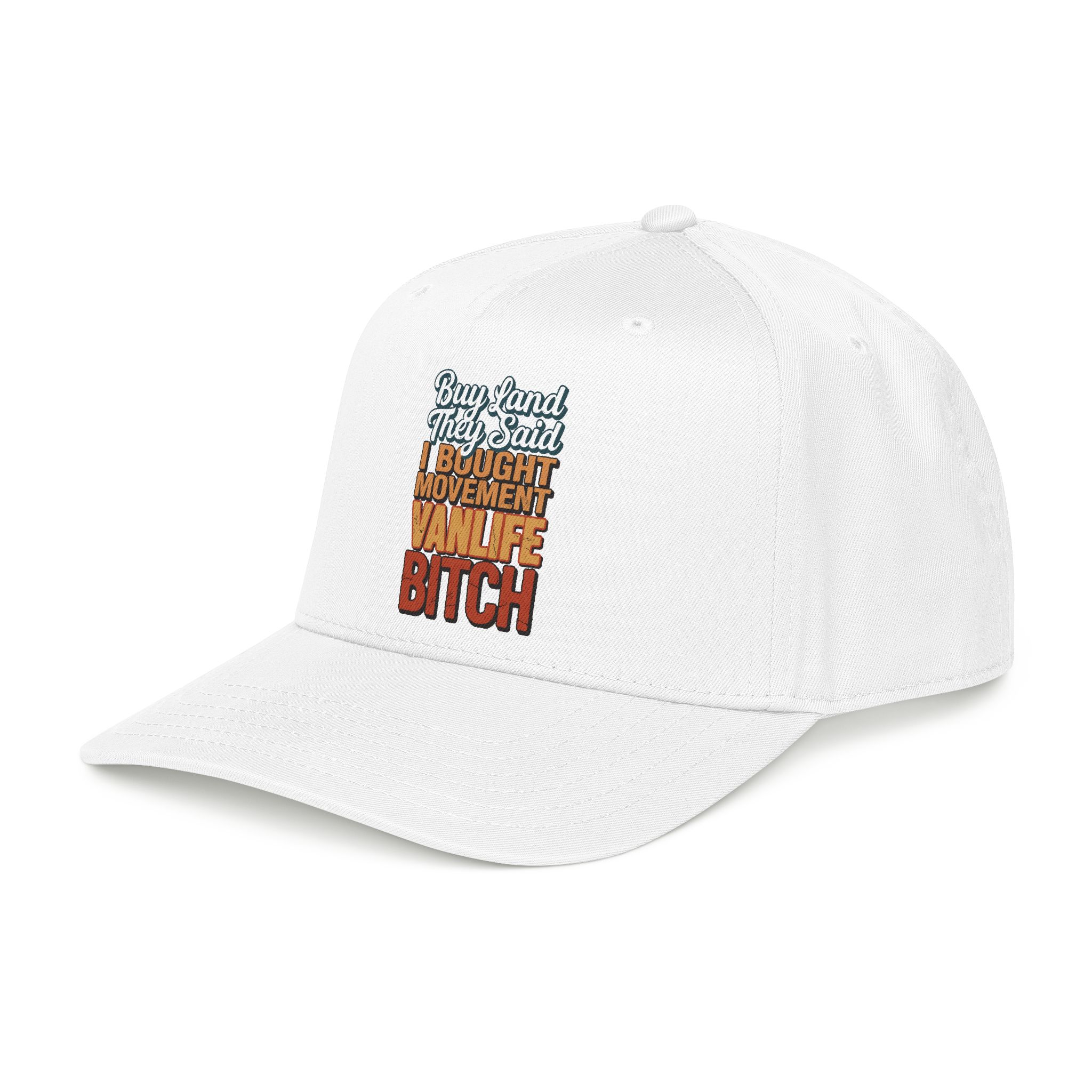 Baseball Cap - "Buy Land They Said" Design F**K-Line