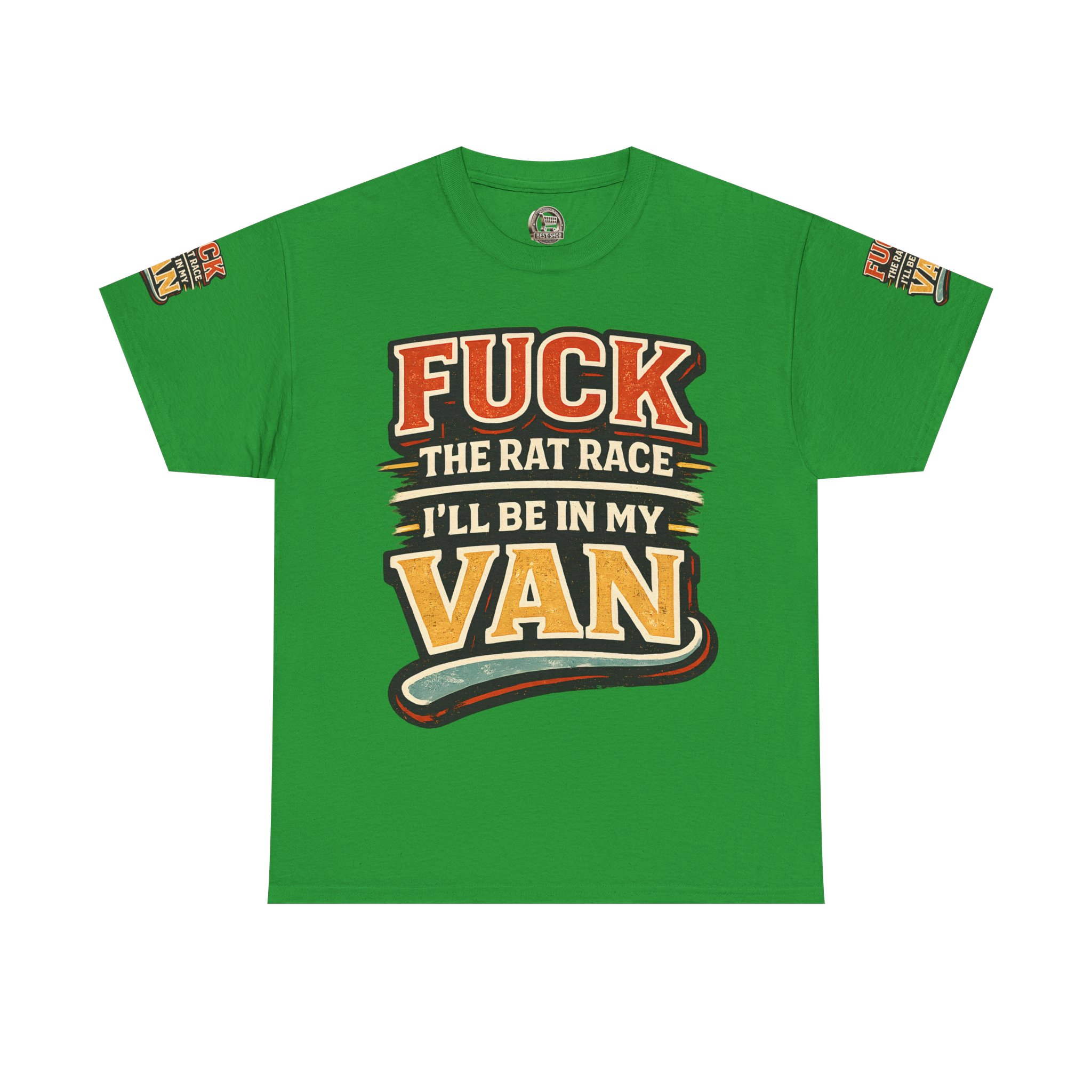 17643271657394047906_2048.jpeg Unisex Heavy Cotton Tee — "Fuck The Rat Race" Design F**K-Line