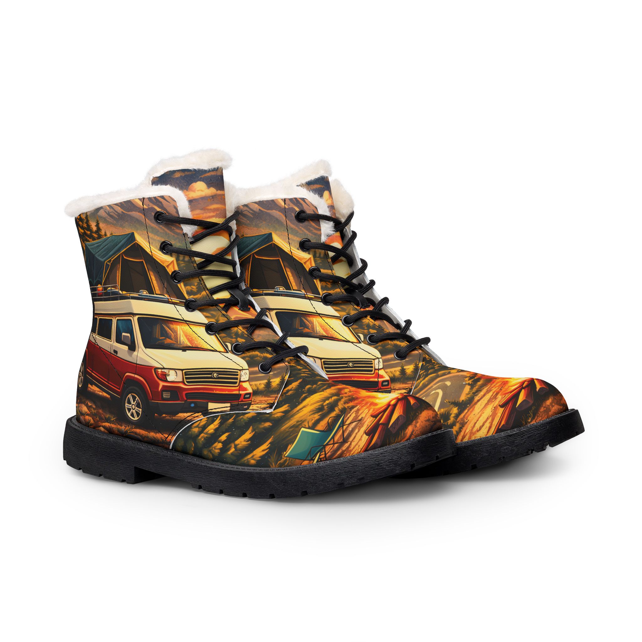 17647412341420453448_2048.jpeg Men's Fur and Leather Boots — VW Camper Print (Scenic-Line)