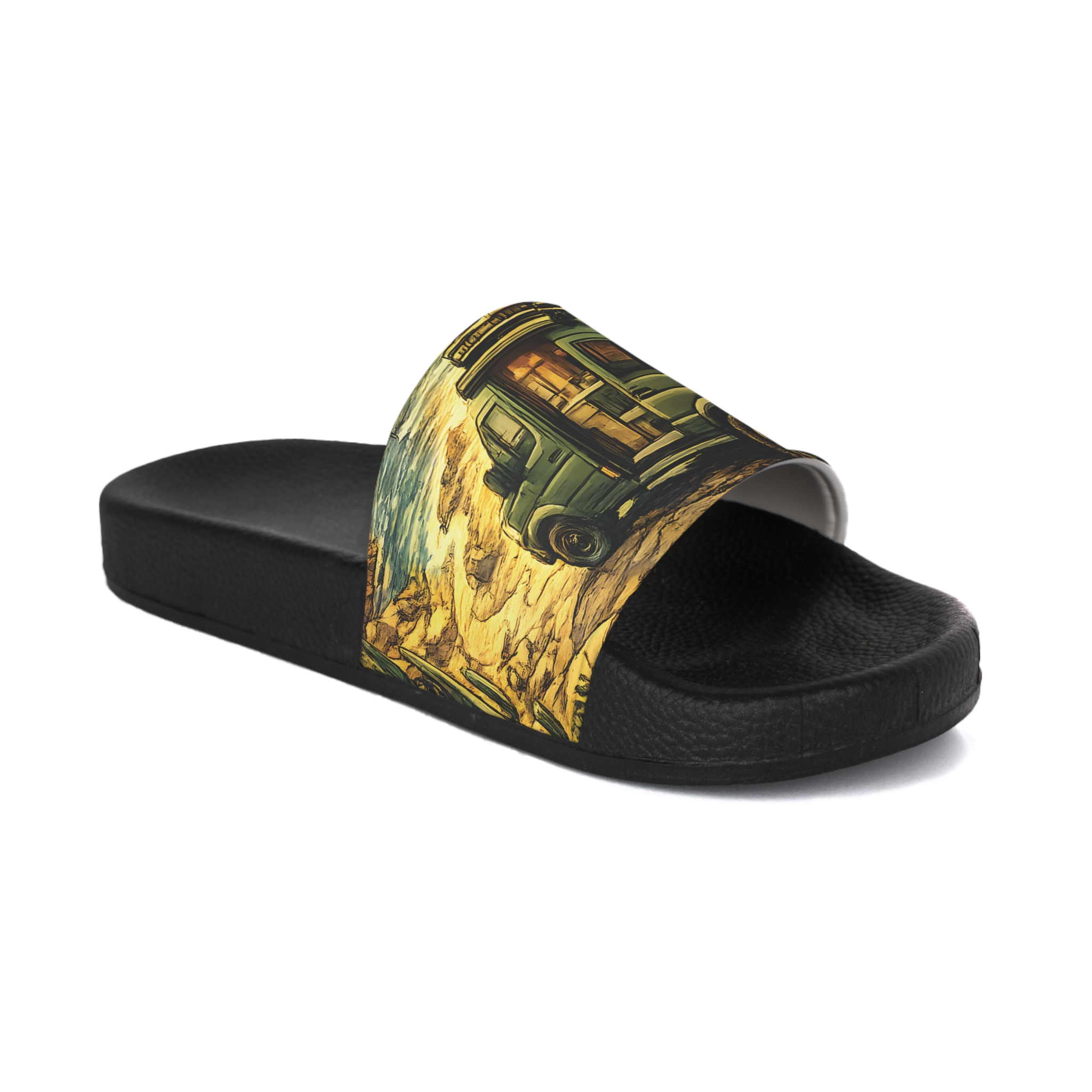 Women's Slide Sandals - Mercedes Camper Slides (Cubic-Line)