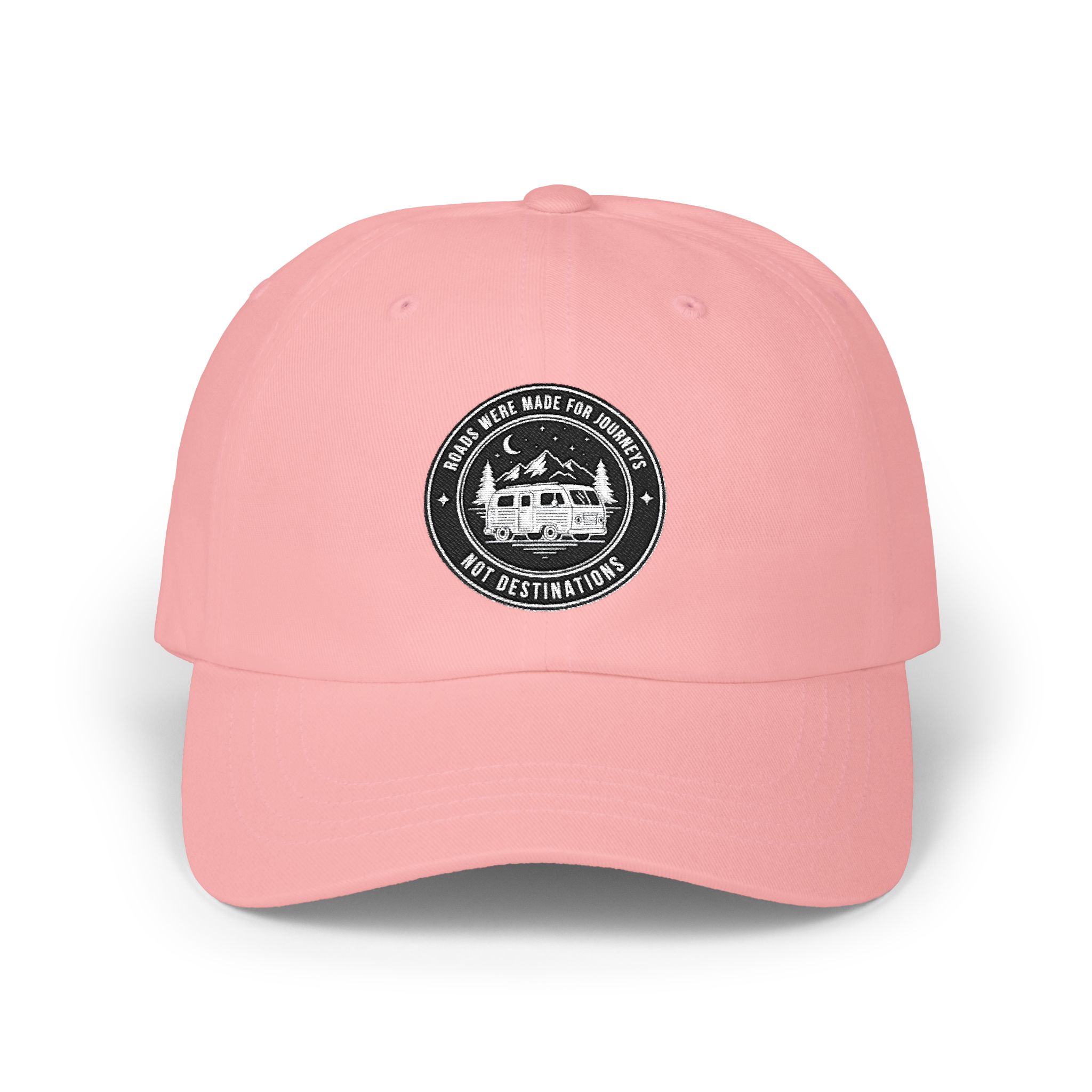 Dad Cap - "ROAD WHERE MADE FOR JOURNEYS-NOT DESTINATIONS" Vintage National Park Stamp Hat