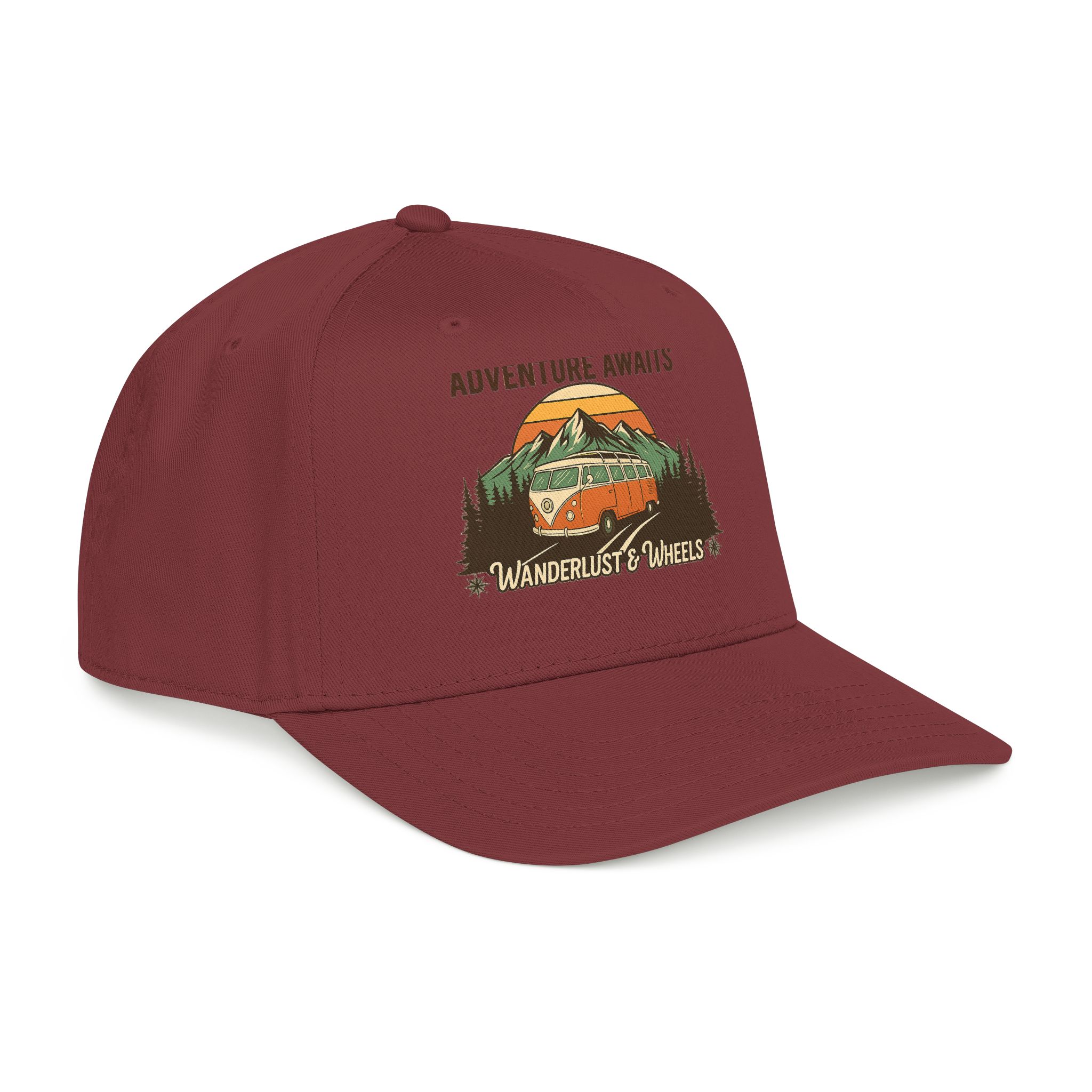 Baseball Cap - "Home Is Where You Adventure Awaits" Mid Profile Baseball Cap