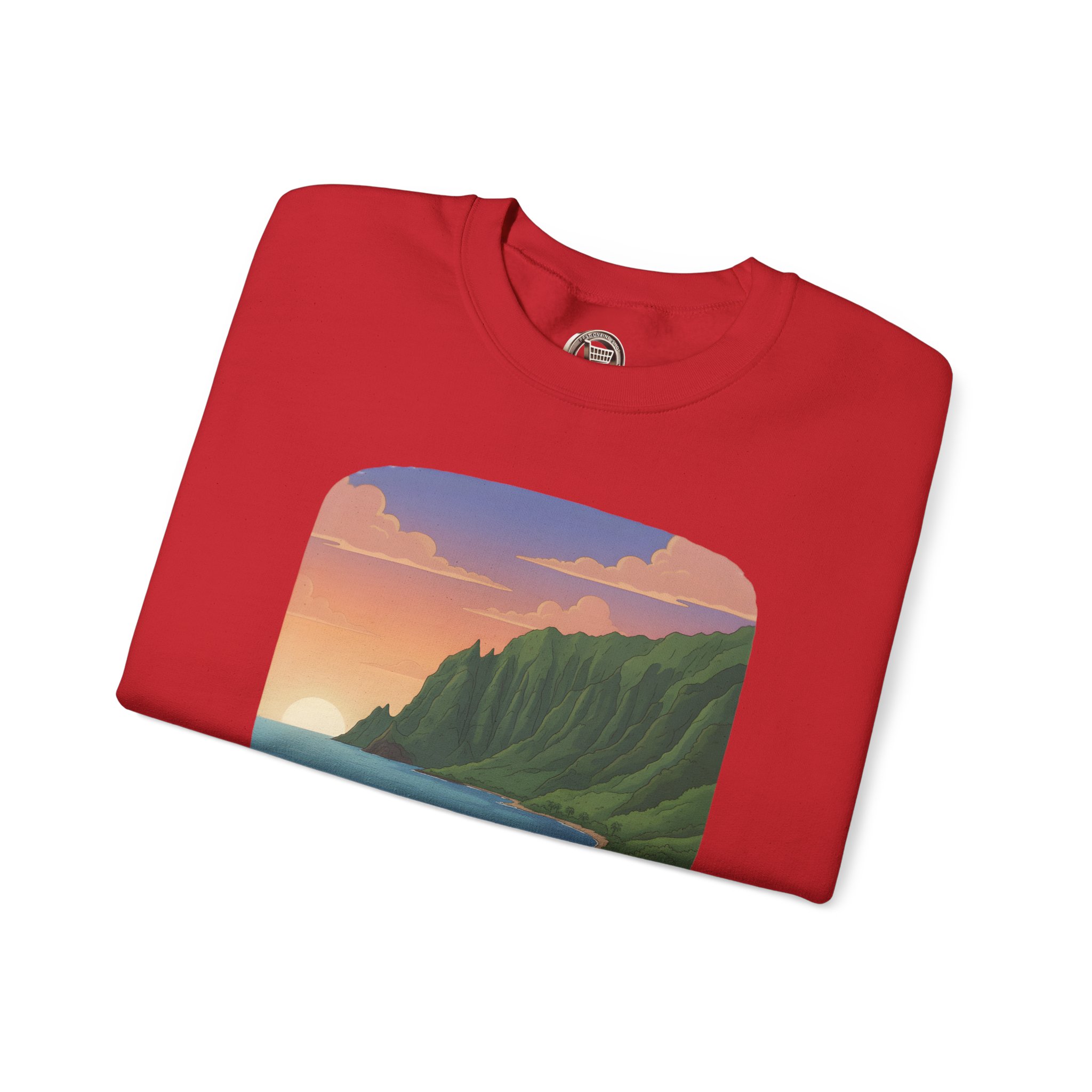 Unisex Heavy Blend™ Crewneck Sweatshirt — "Take Only Memories-Leave Only Footprints" Design Sitcom-Line