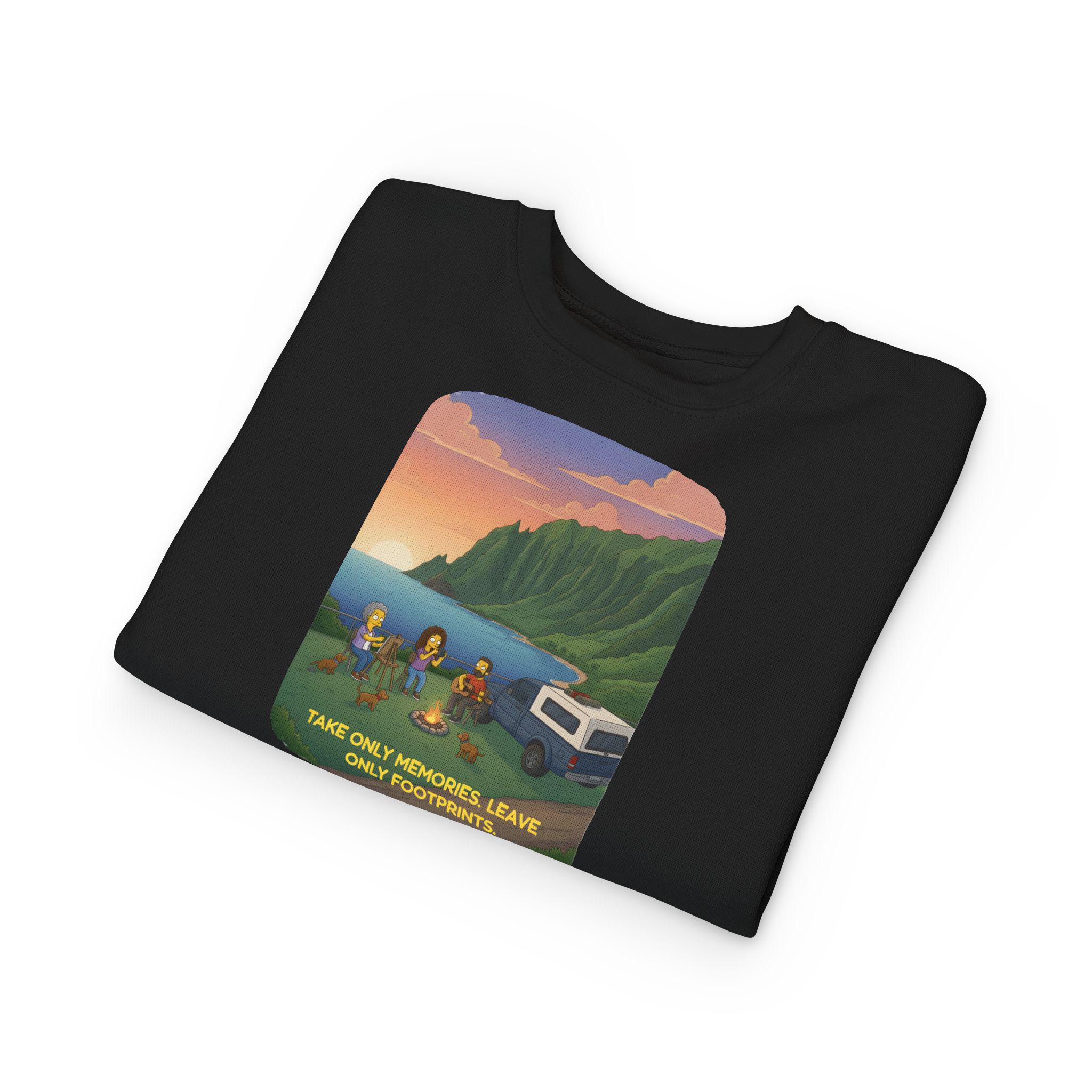 Toddler Sweatshirt - "Take Only Memories-Leave Only Footprints" (Design Sitcom-Line)