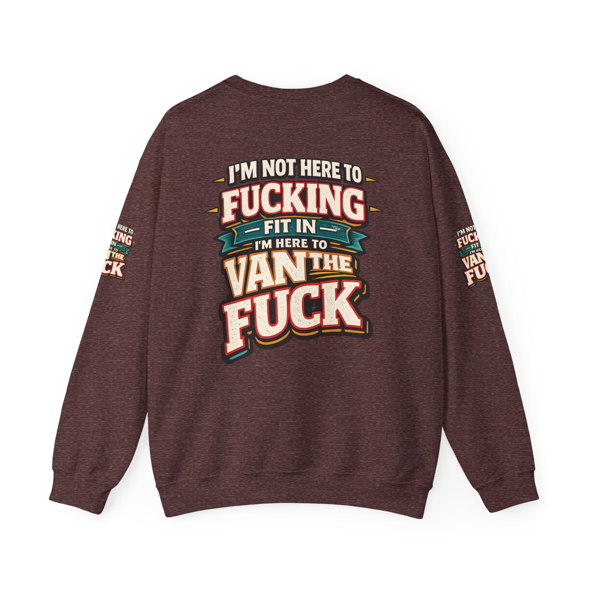 17663861669583297318_2048.jpeg Unisex Heavy Blend™ Crewneck Sweatshirt — "I´m Not Here To Fucking Fit In" Design F**K-Line