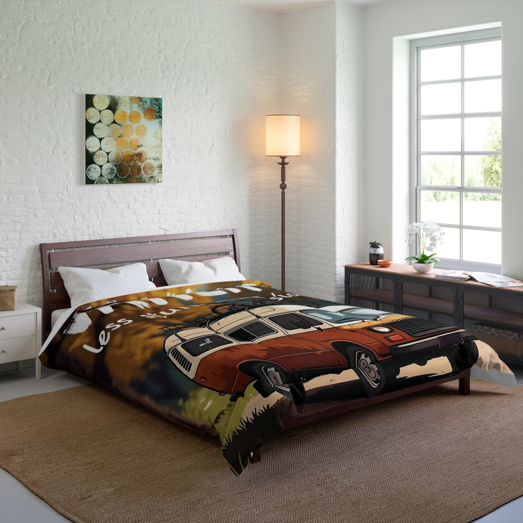 Comforter - "Vanlife -Less Stuff, More Stories" Camper Van Bedding