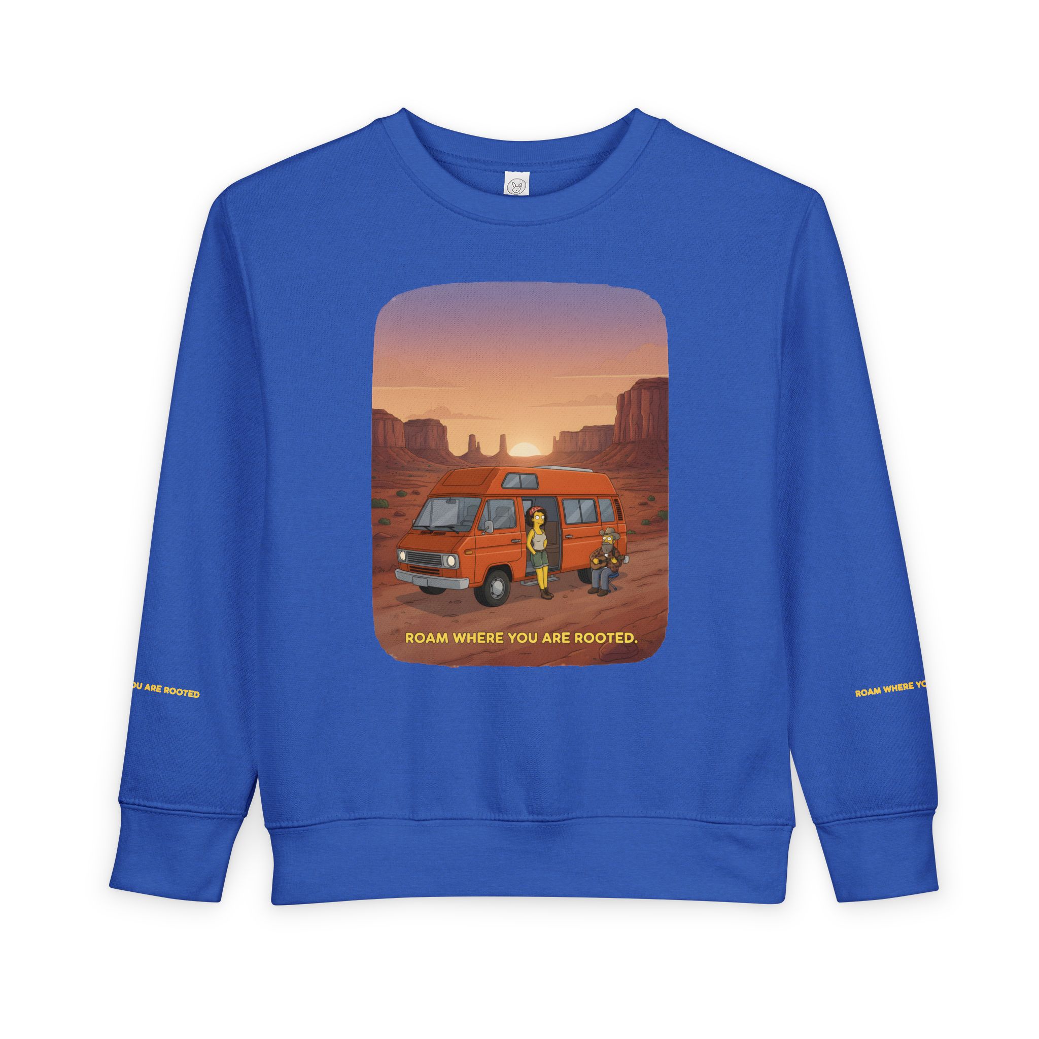 Toddler Sweatshirt - "Roam Where You Are Rooted" (Design Sitcom-Line)