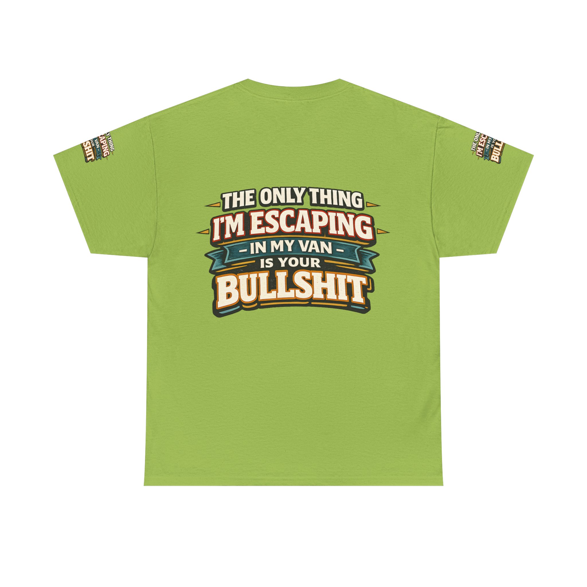 Unisex Heavy Cotton Tee — "The Only Thing I´m Escaping" Design F**K-Line