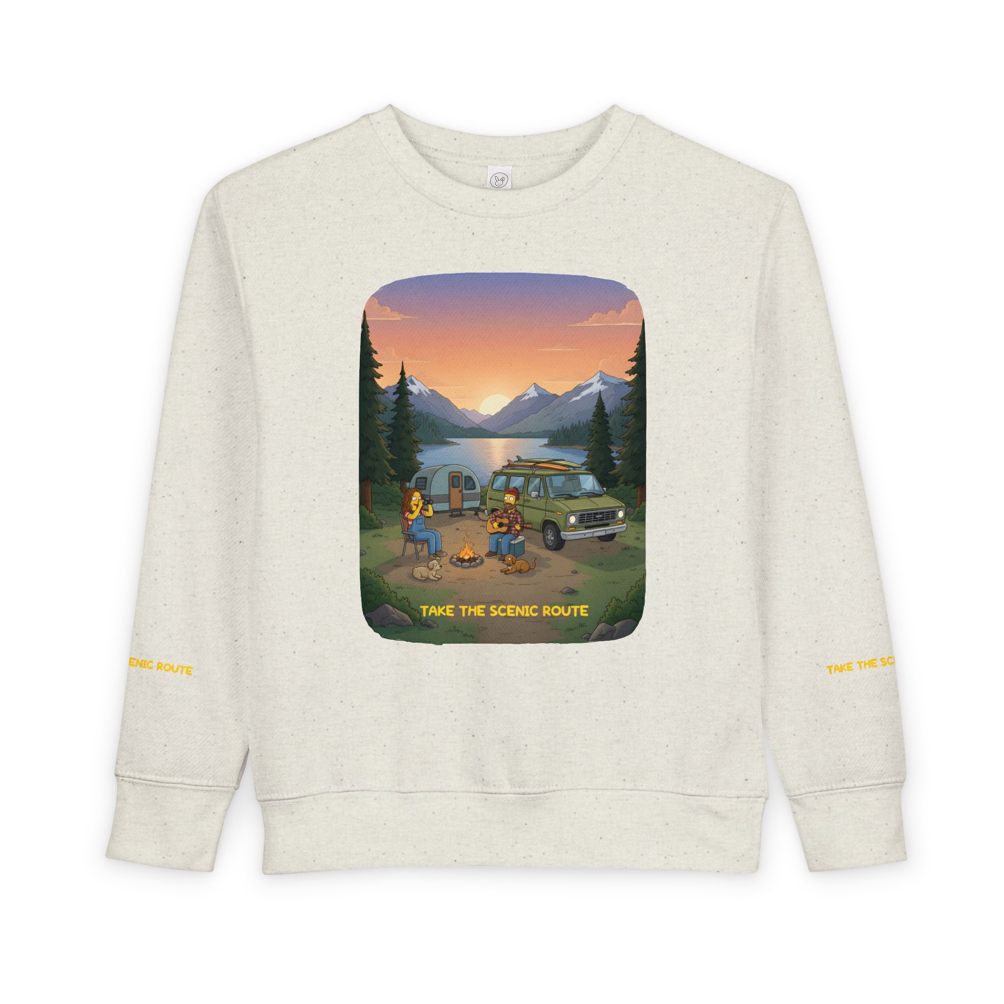 Toddler Sweatshirt - "Take The Scenic Route" (Design Sitcom-Line)