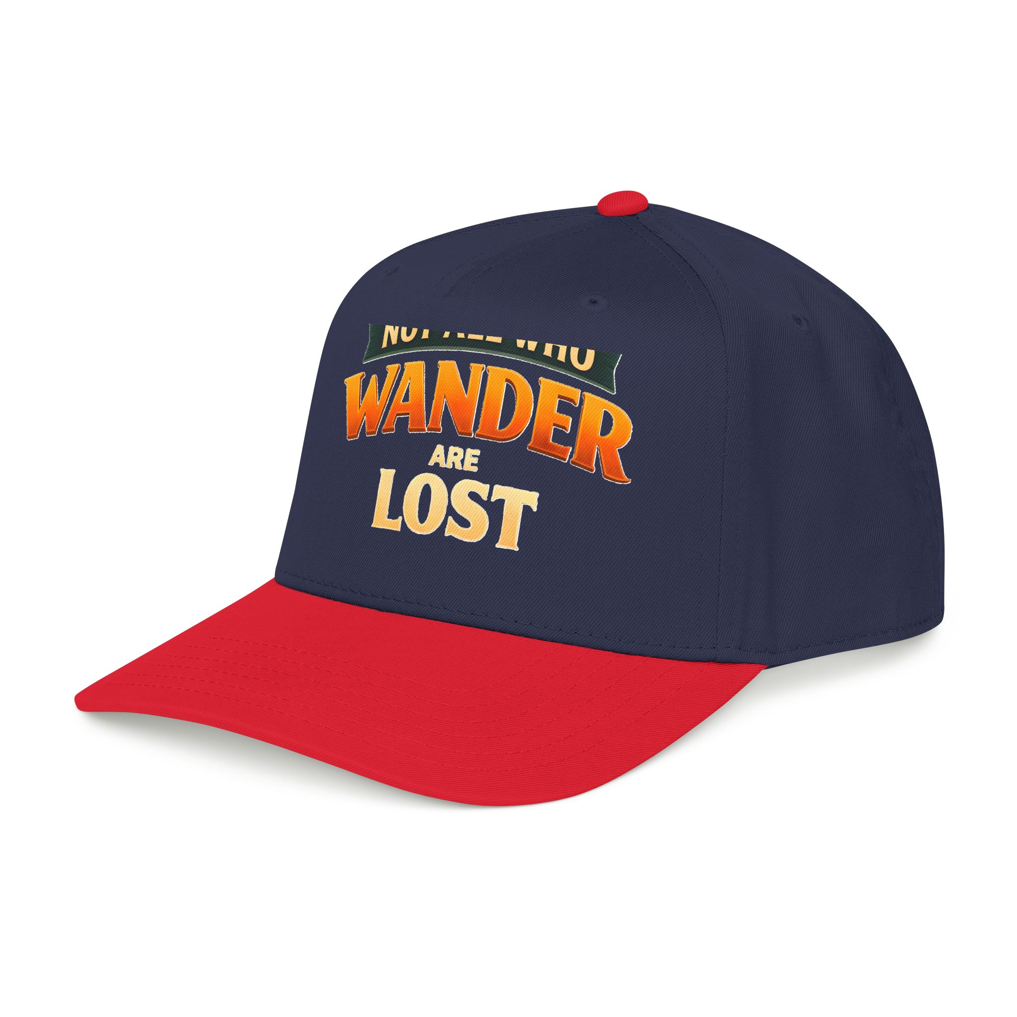 Baseball Cap - "Not All Who Wander Are Lost" Design Scenic-Line