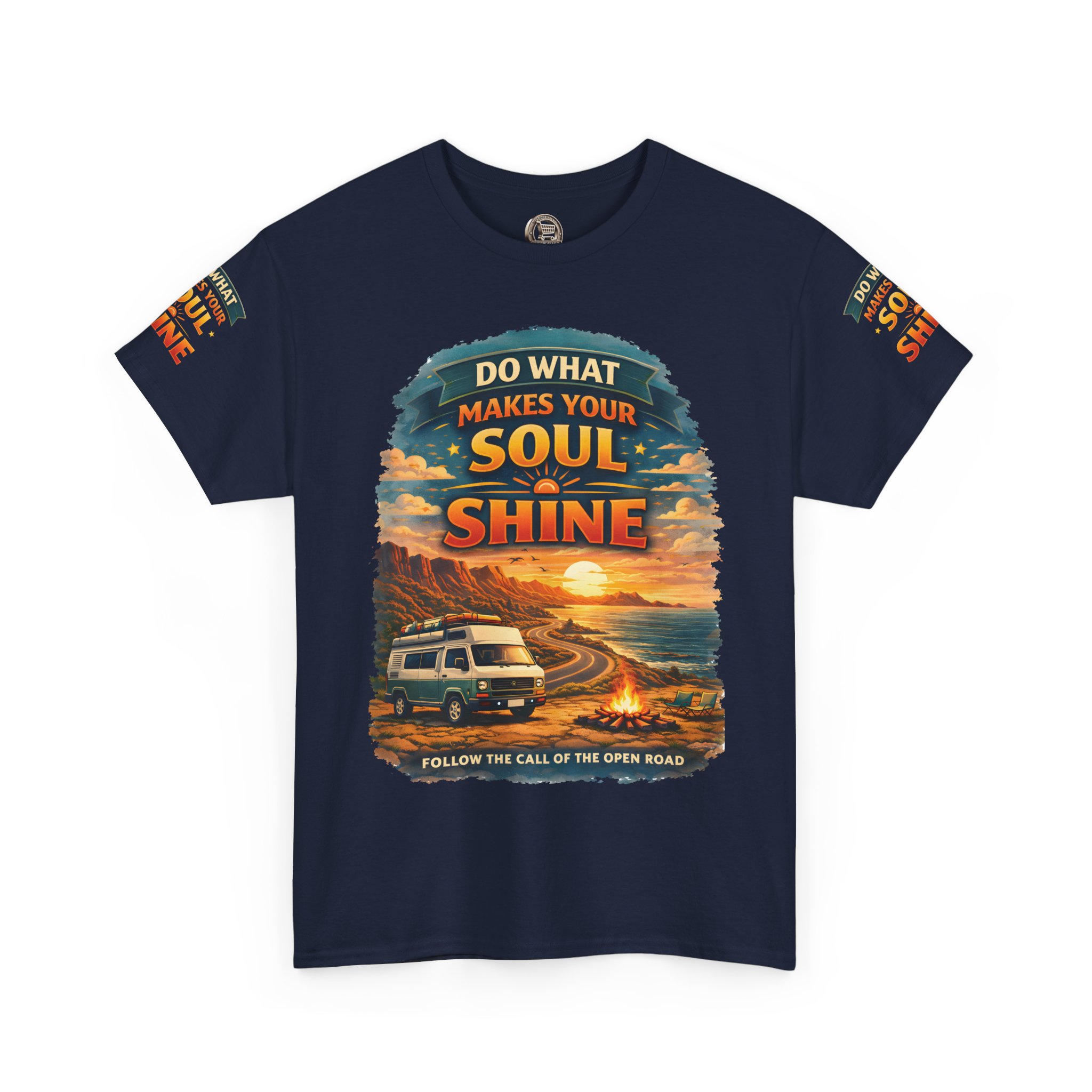 Unisex Heavy Cotton Tee — "Do What Makes Your Soul Shine" Design Scenic-Line