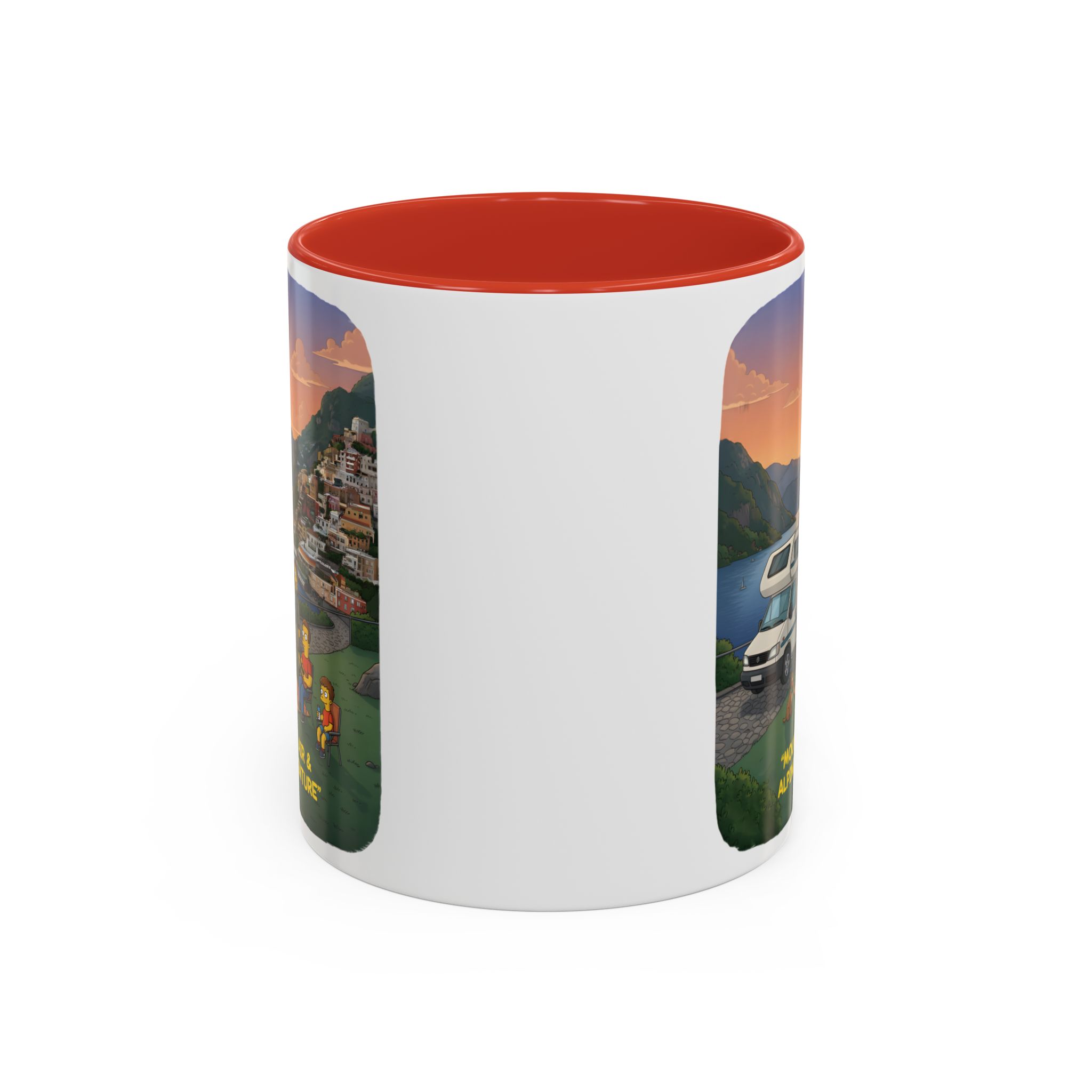 Accent Coffee Mug (11, 15oz) — "Mountain Air-Alpine Adventure" Design Sitcom-Line
