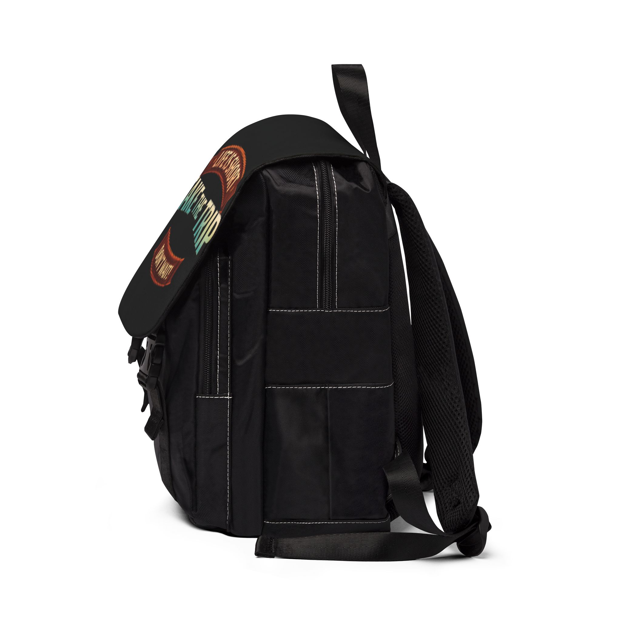 17737616116813877670_2048.jpeg Unisex Casual Shoulder Backpack—"Life is Short Take The Trip" Design Scenic-Line(Campervan)