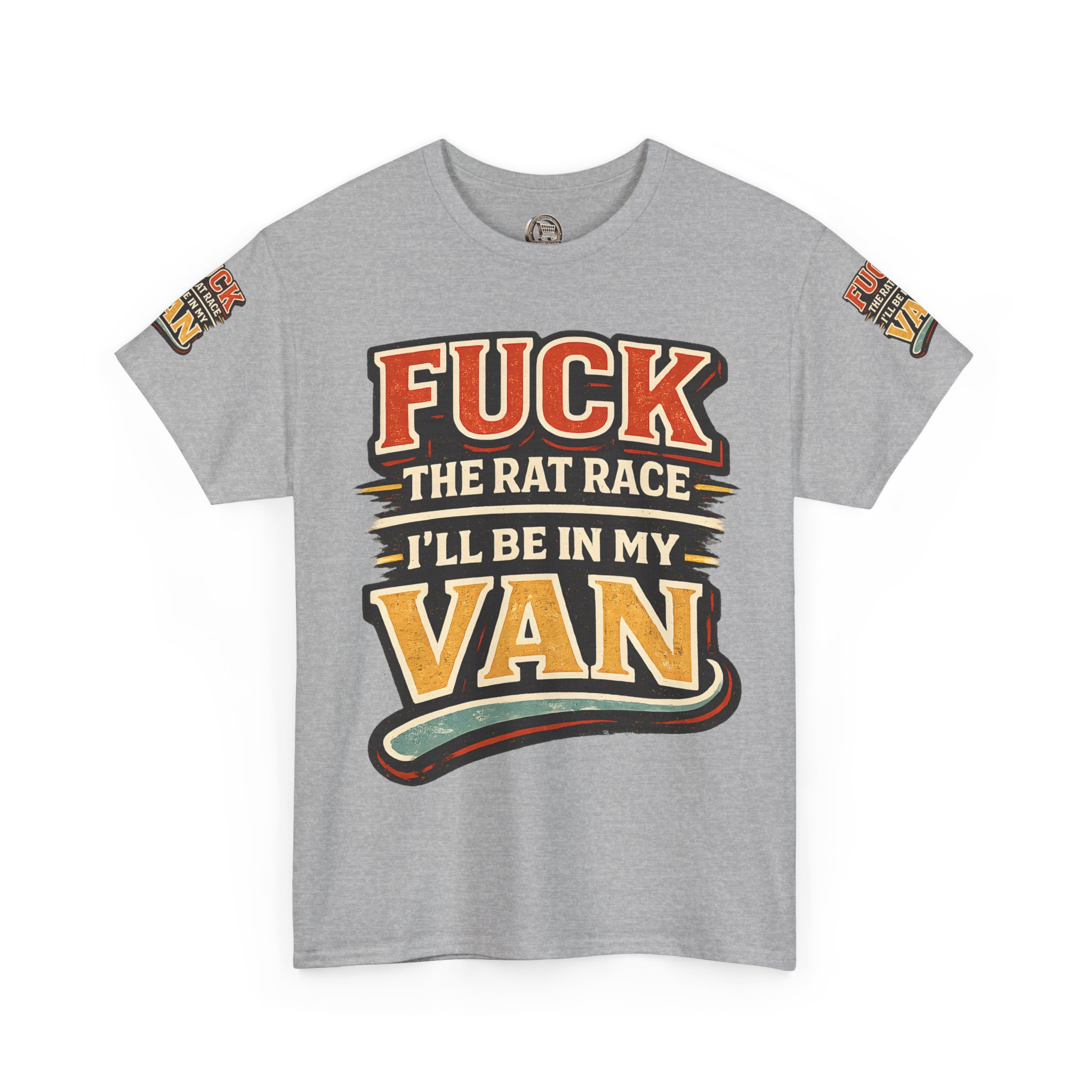 17748414695457434791_2048.jpeg Unisex Heavy Cotton Tee — "Fuck The Rat Race" Design F**K-Line