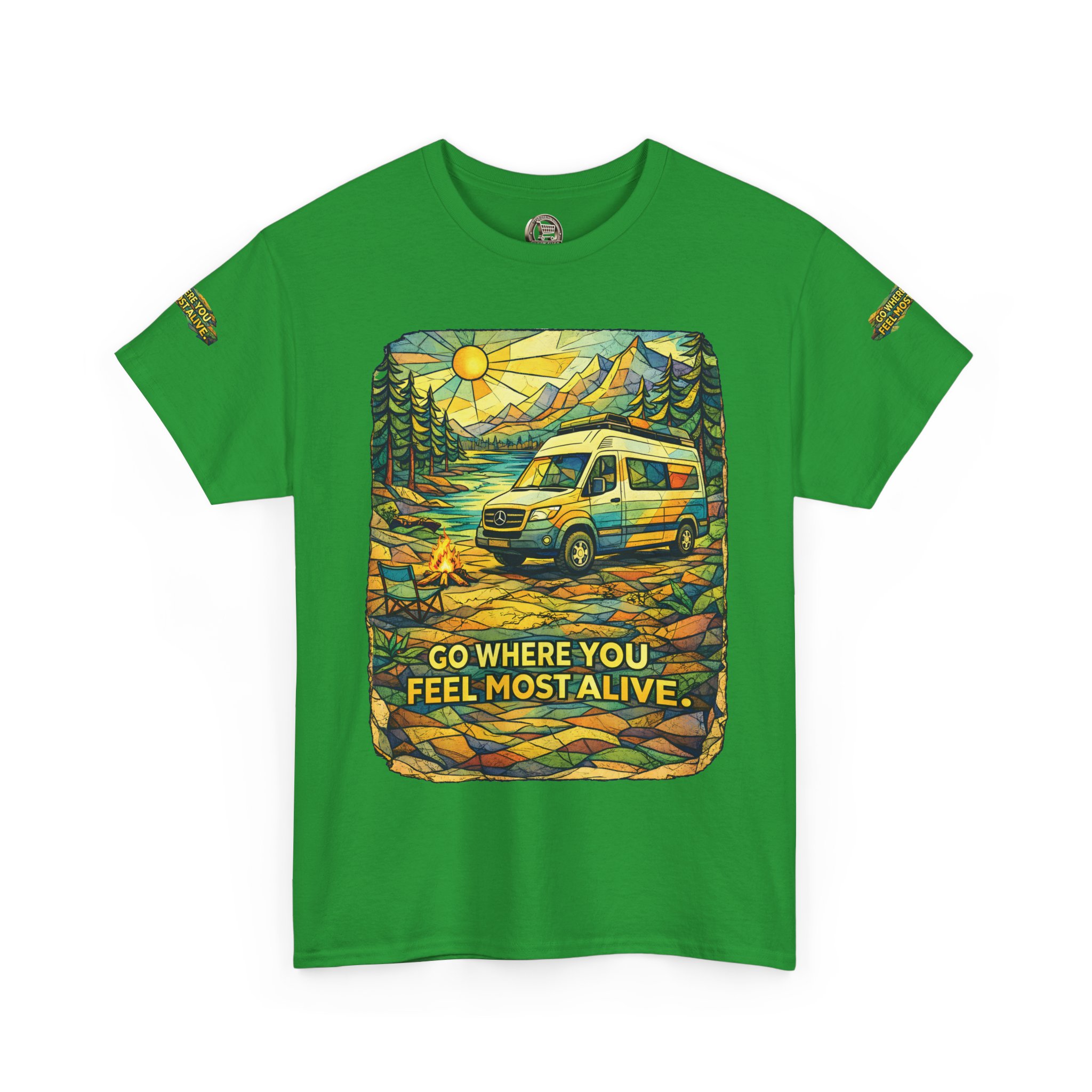 17760591586857542863_2048.jpeg Unisex Heavy Cotton Tee — "Go Where You Feel Most Alive" Design Cubic-Line