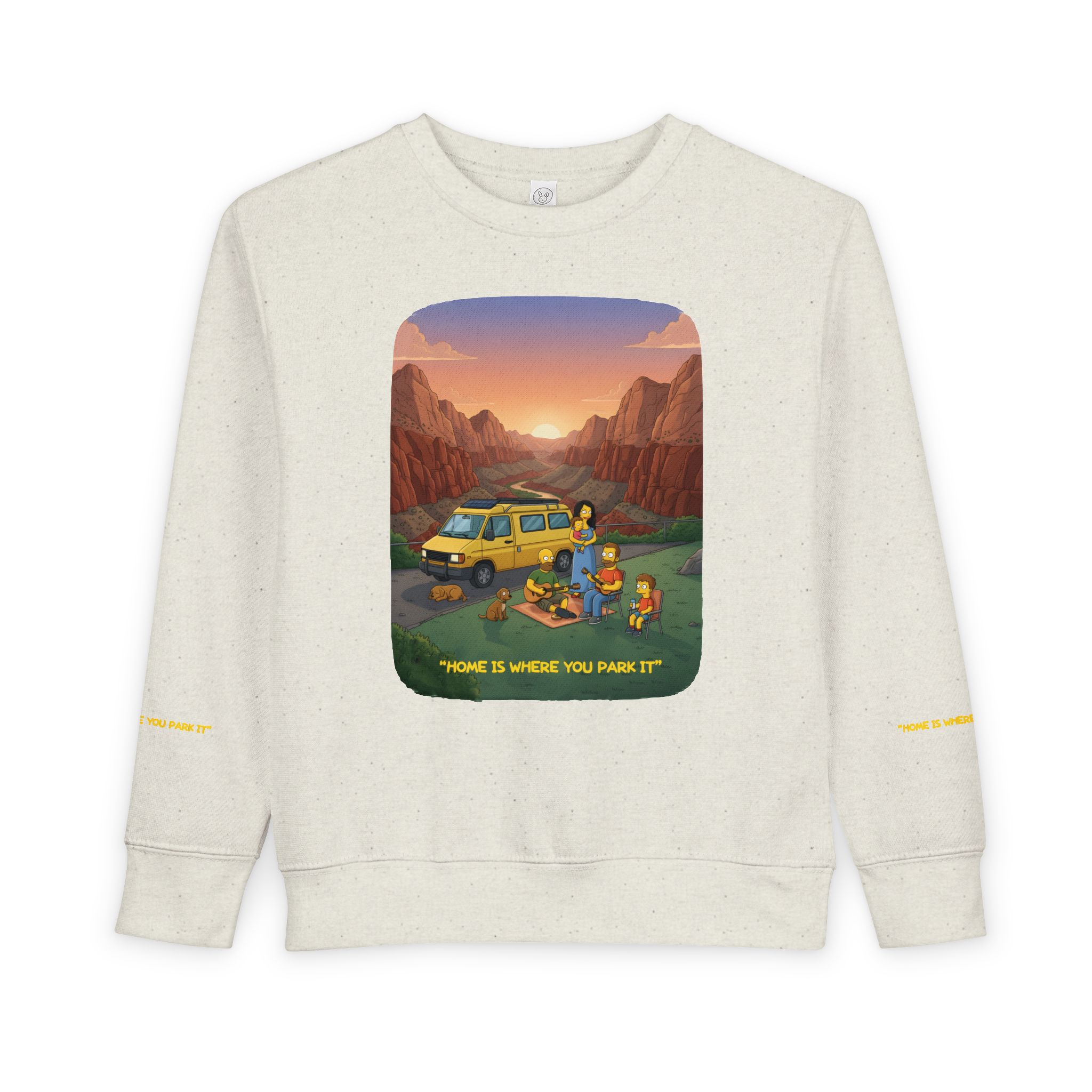 Toddler Sweatshirt - "Home Is Where You Park It" (Design Sitcom-Line)