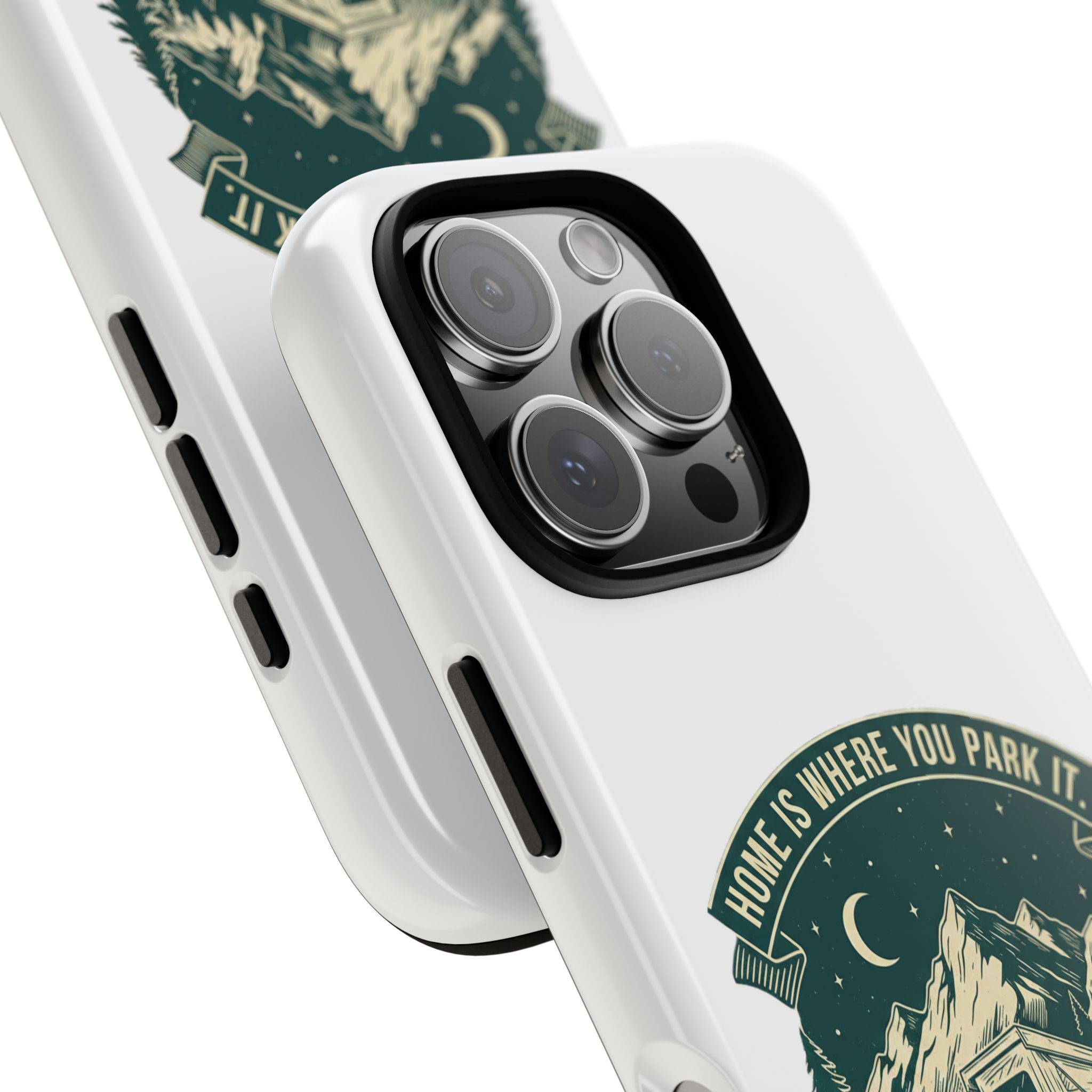 Phone Case — "Home Is Where You Park It-Adventure is the destination" Camper Van Design