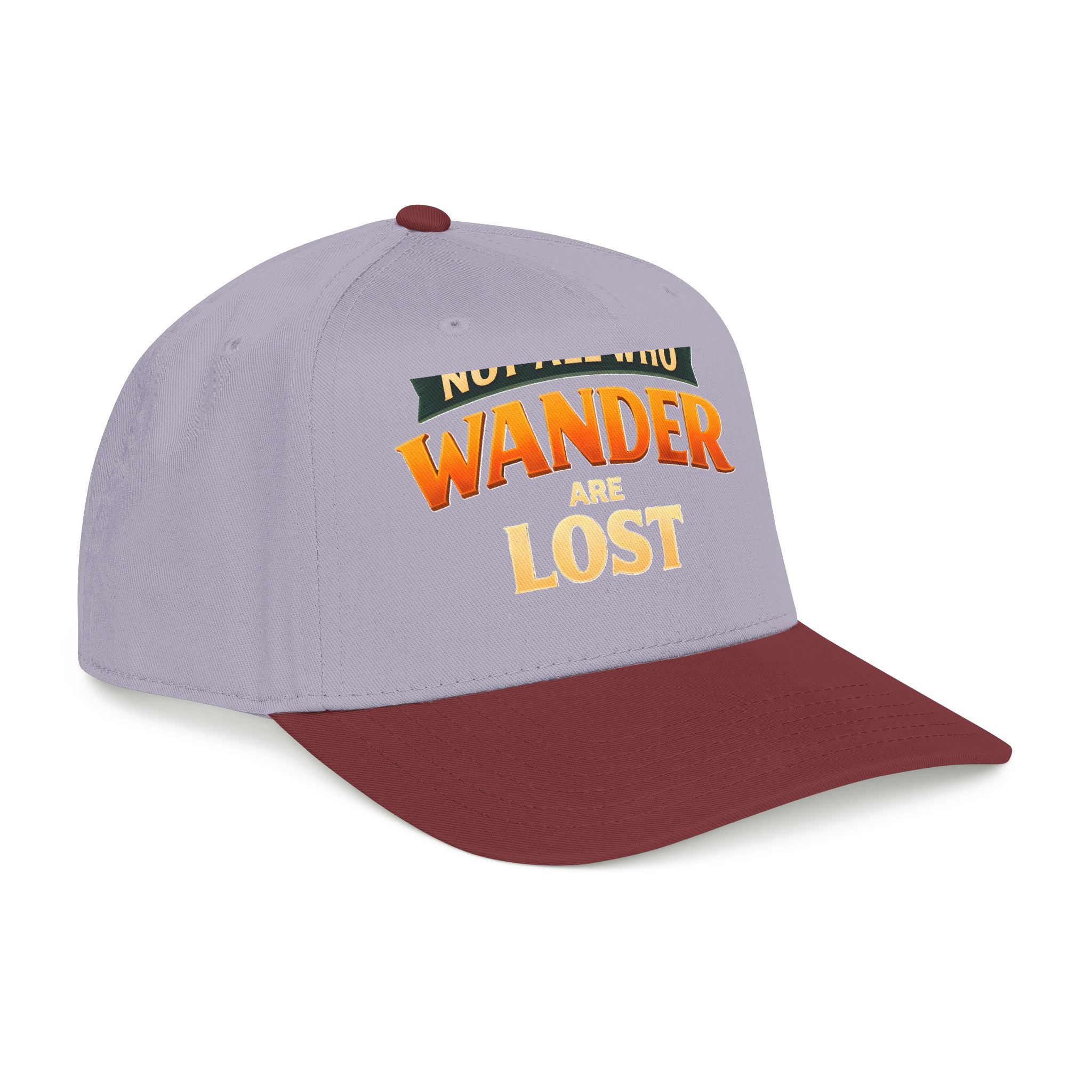 Baseball Cap - "Not All Who Wander Are Lost" Design Scenic-Line