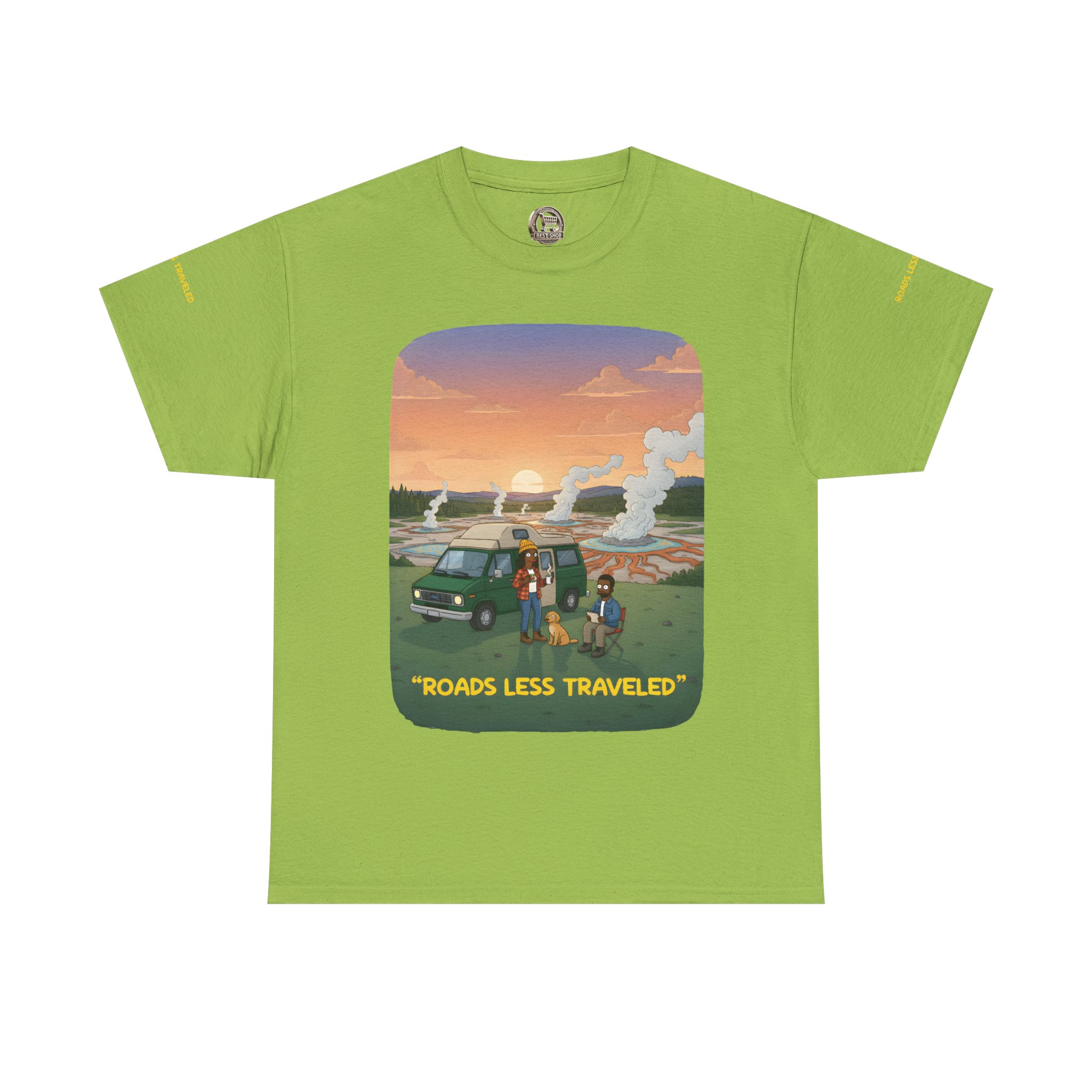 17854584833905471645_2048.jpeg Unisex Heavy Cotton Tee — "Roads Less Traveled" Design Sitcom-Line