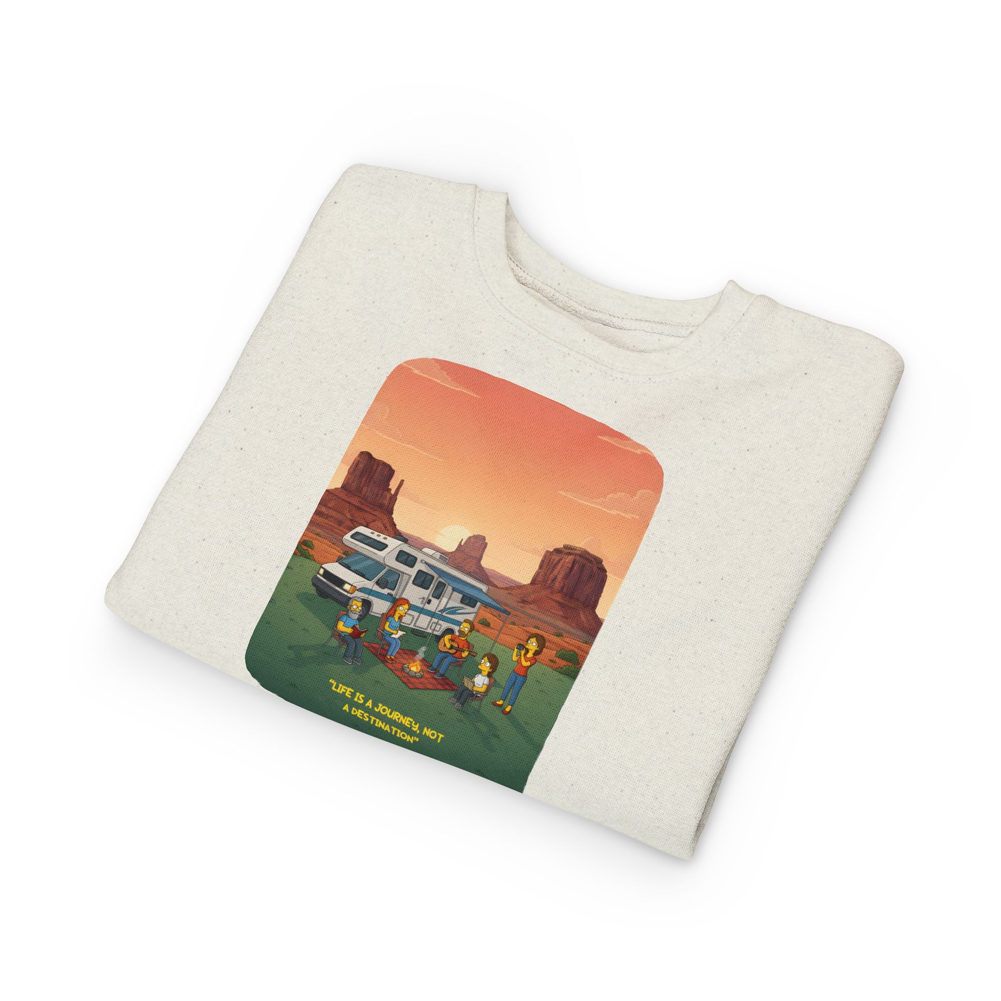 Toddler Sweatshirt - "Life Is A Journey-Not A Destination" (Design Sitcom-Line)