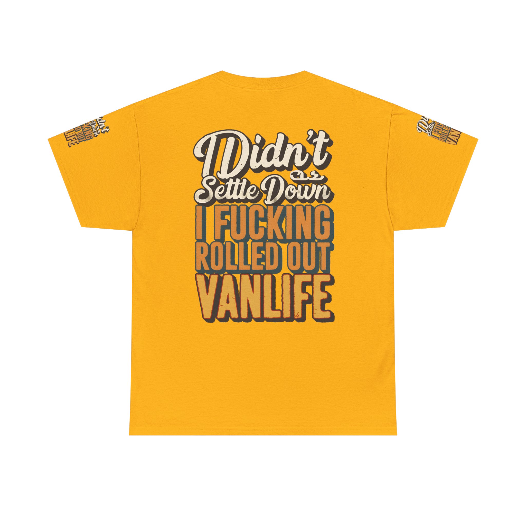 17864647066695007446_2048.jpeg Unisex Heavy Cotton Tee — "Dind´t Settle Down" Design F**K-Line