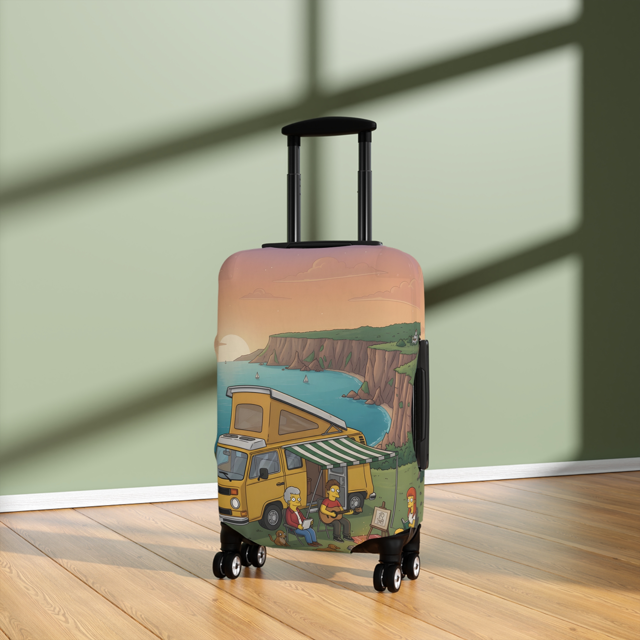 1786625222154884131_2048.jpeg Luggage Cover — Adventure Camper Sketch Travel Suitcase(Design Sitcom-Line)