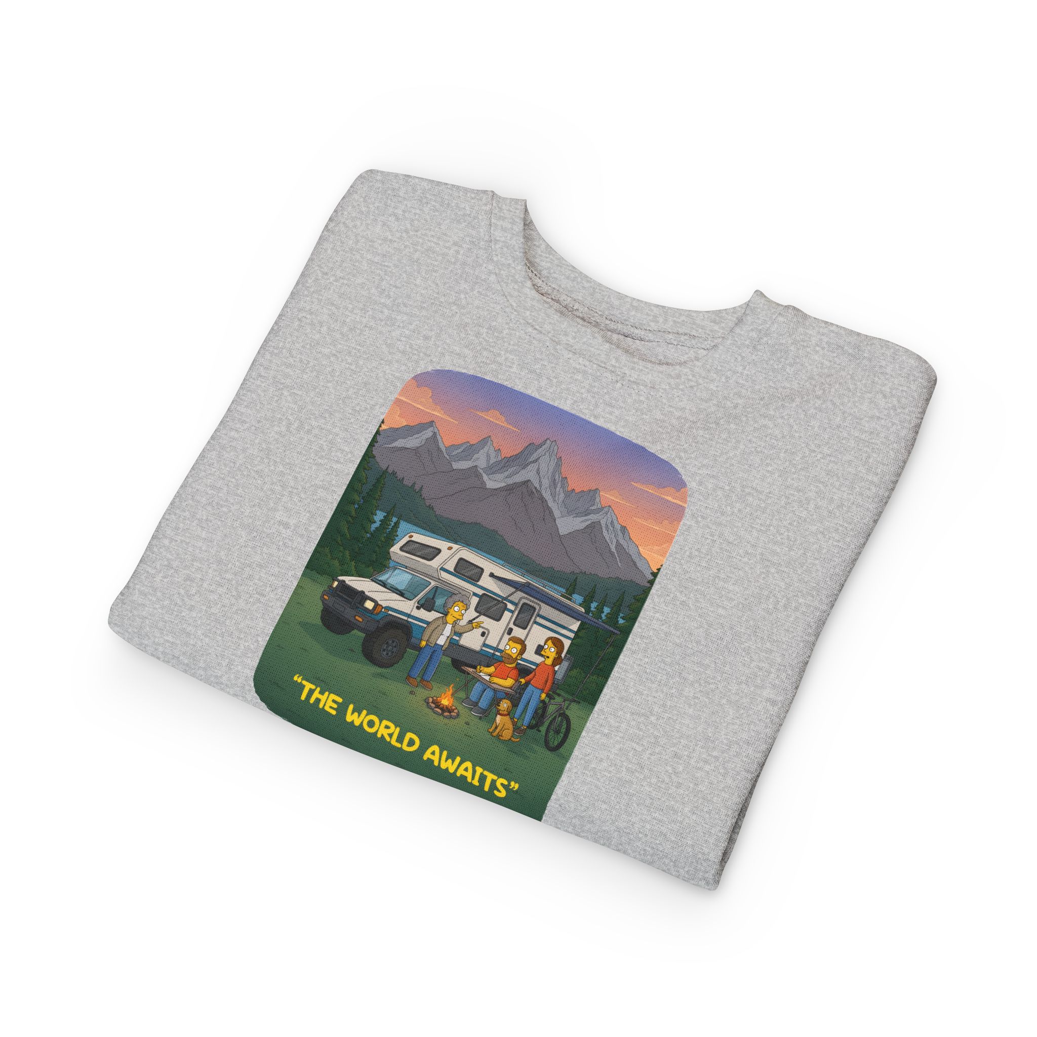 Toddler Sweatshirt - "The World Awaits" (Design Sitcom-Line)