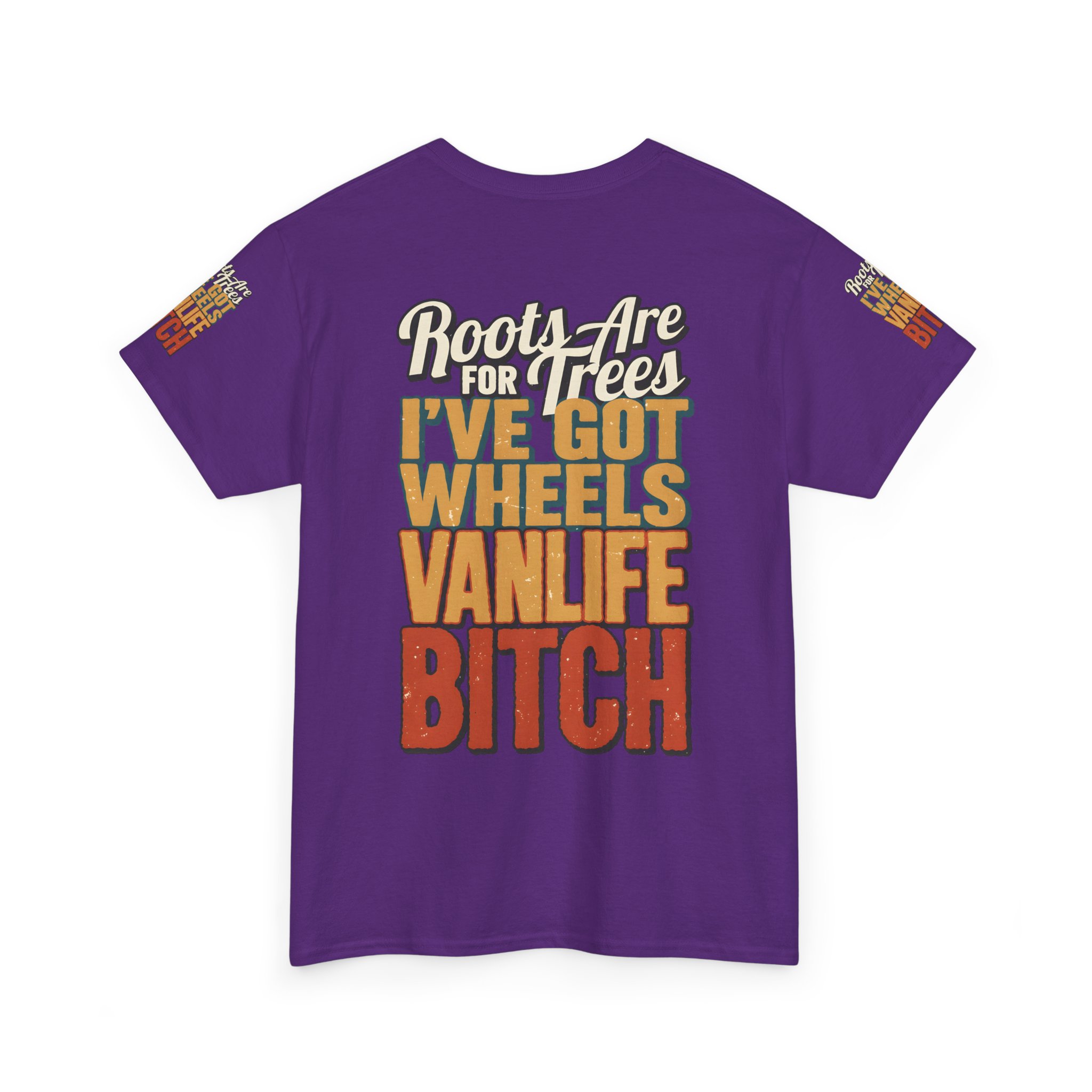 Unisex Heavy Cotton Tee — "Roots Are For Trees" Design F**K-Line