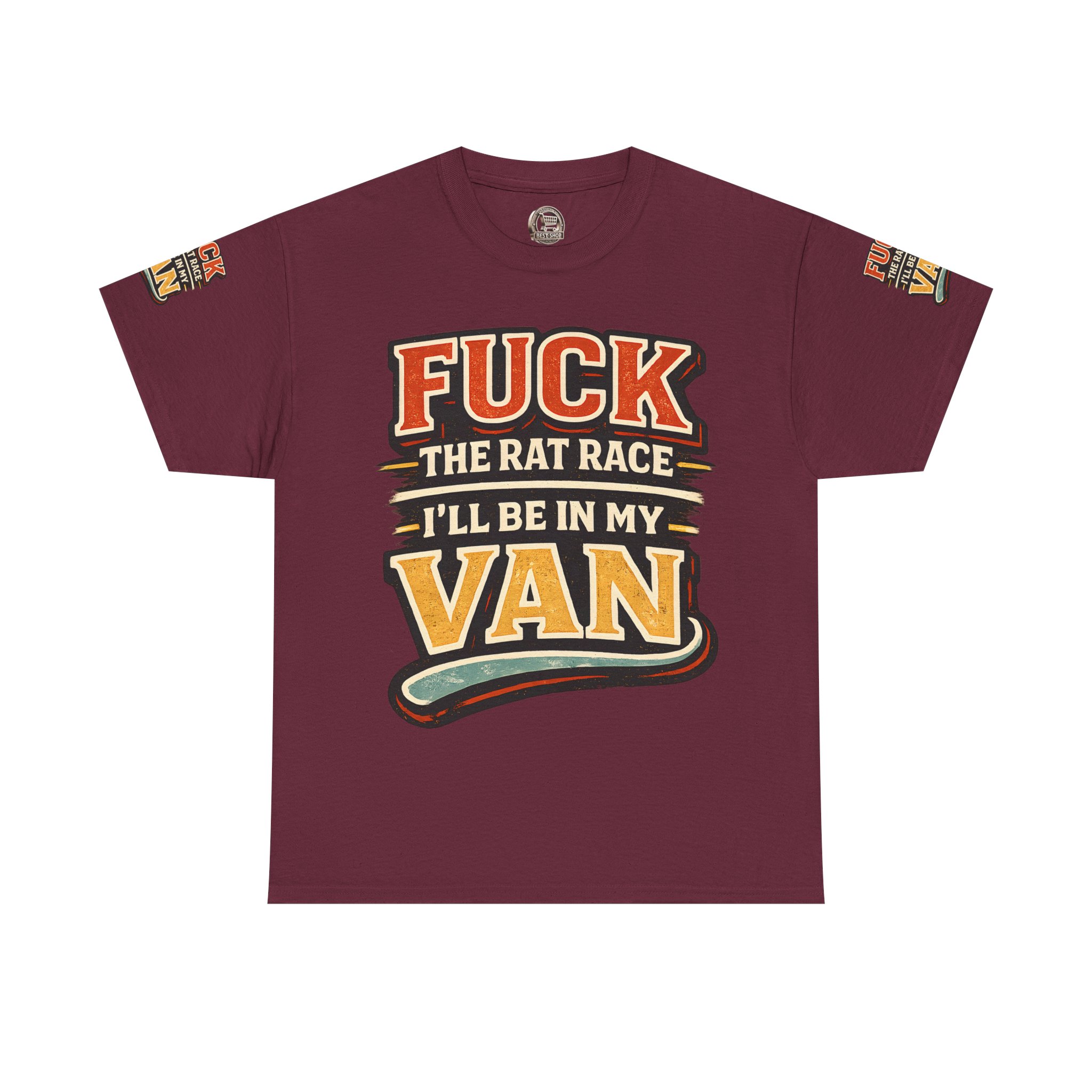 17940129454073055465_2048.jpeg Unisex Heavy Cotton Tee — "Fuck The Rat Race" Design F**K-Line