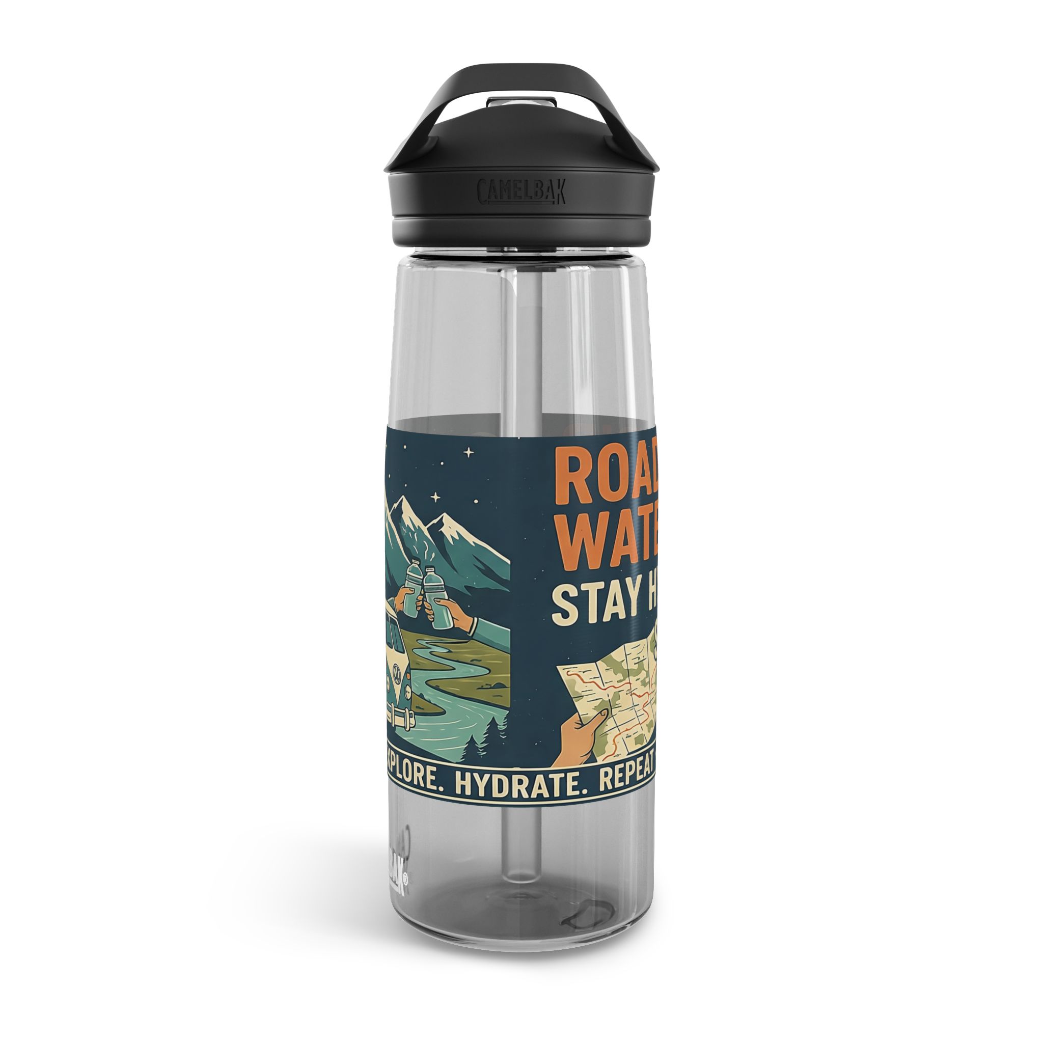 17972904288308792365_2048.jpeg Water Bottle — CamelBak Eddy 20/25oz, "Road. Water. Stay Wild."