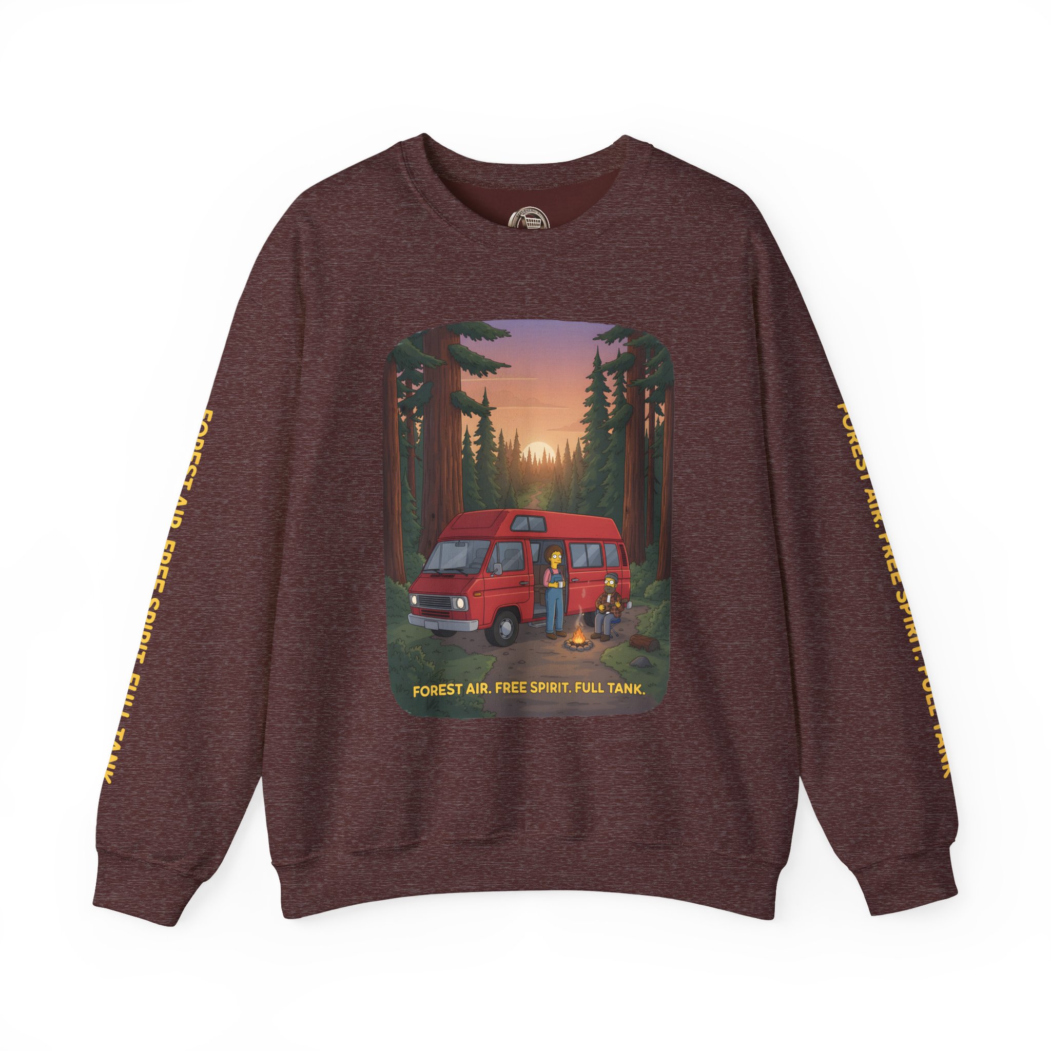 1799600973919557782_2048.jpeg Unisex Heavy Blend™ Crewneck Sweatshirt — "Forest Air Free Spirit Full Tank" Design Sitcom-Line