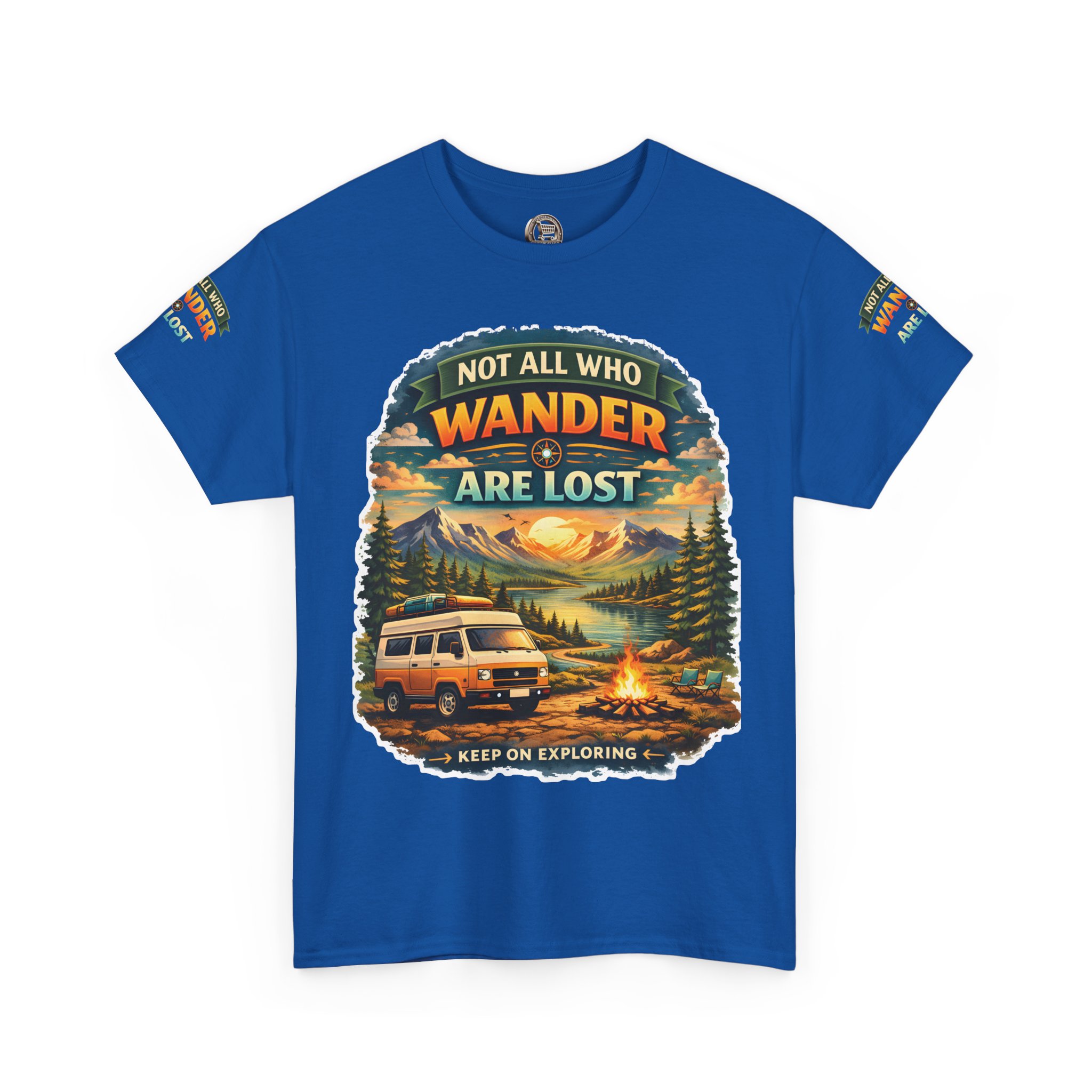 18007276942782562041_2048.jpeg Unisex Heavy Cotton Tee — "Not All Who Wander Are Lost" Design Scenic-Line