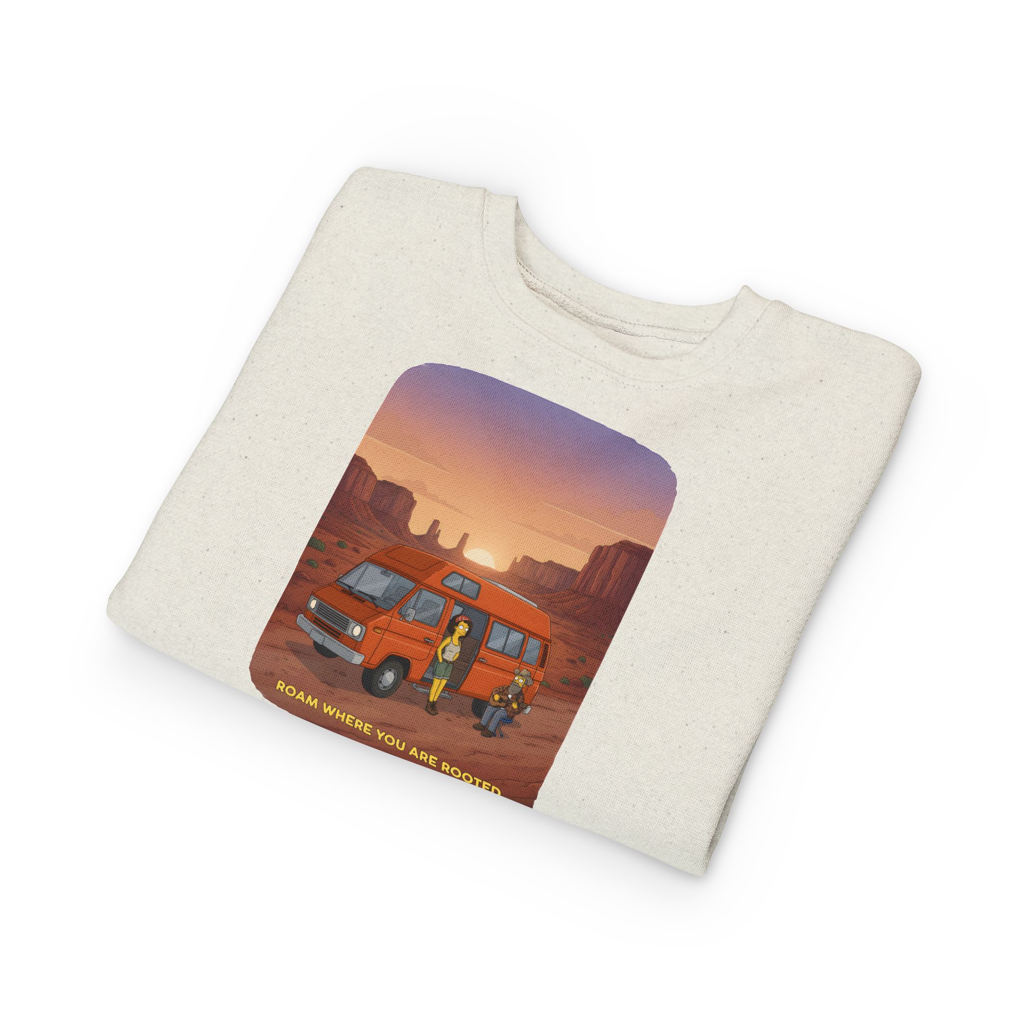 Toddler Sweatshirt - "Roam Where You Are Rooted" (Design Sitcom-Line)