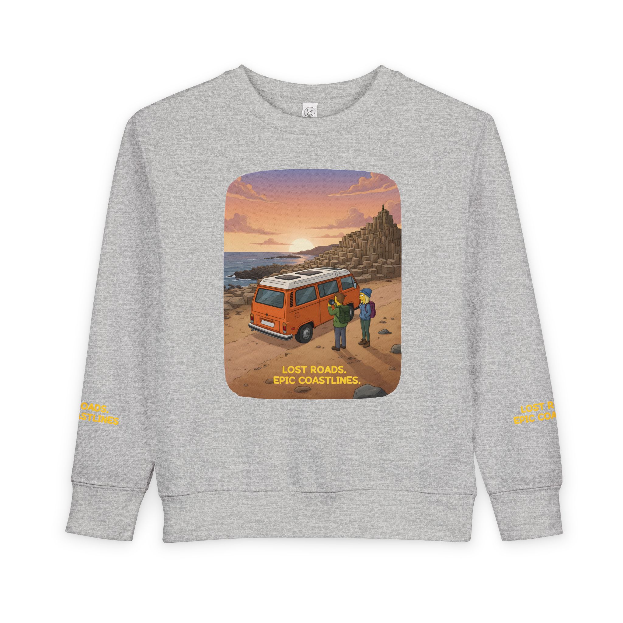 18038218841657684701_2048-1.jpeg Toddler Sweatshirt - "Lost Roads Epic Coastlines" (Design Sitcom-Line)