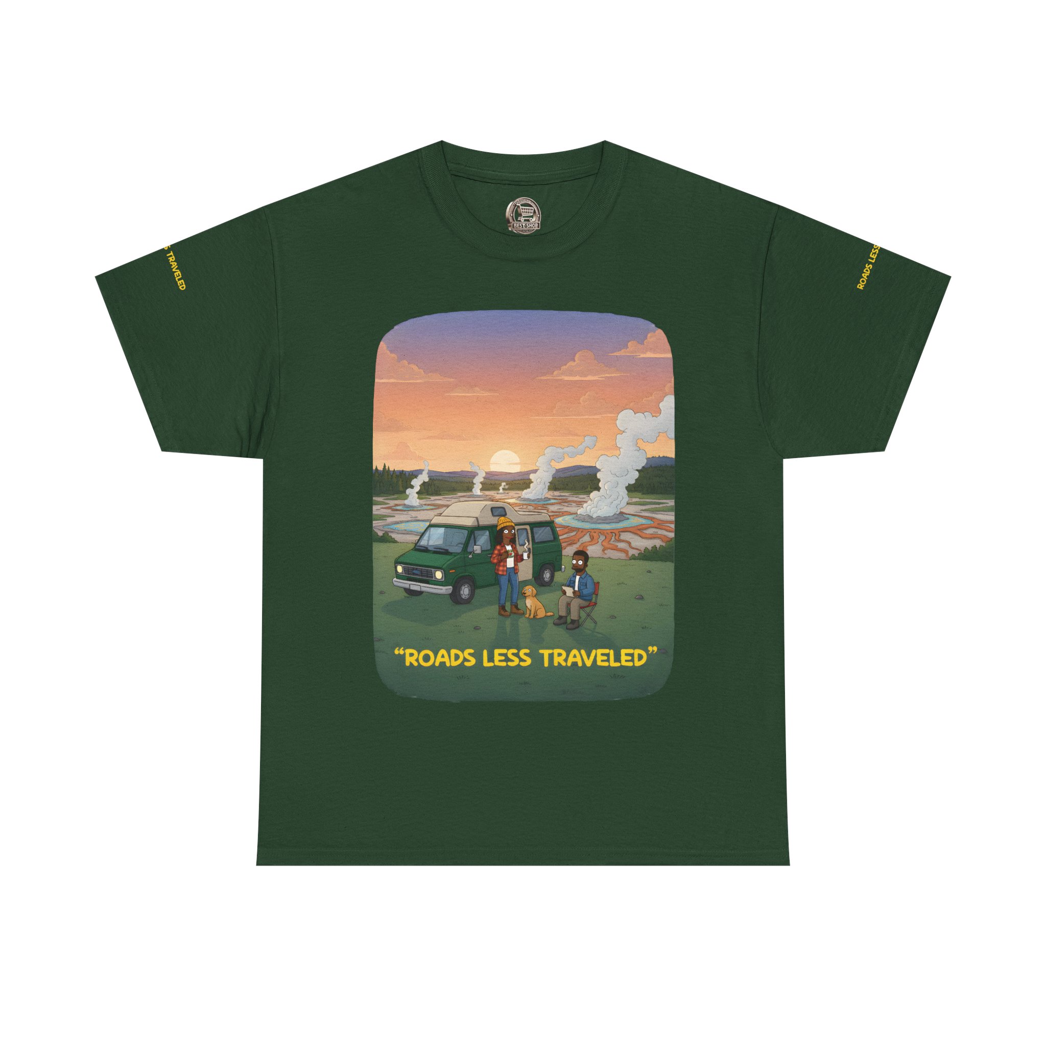18045864554027968401_2048.jpeg Unisex Heavy Cotton Tee — "Roads Less Traveled" Design Sitcom-Line