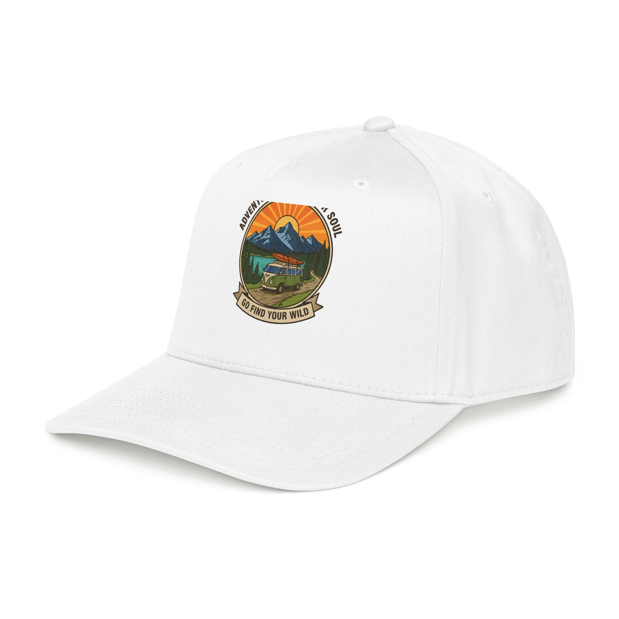 Baseball Cap — "Go Find Your Wild" Outdoor Patch