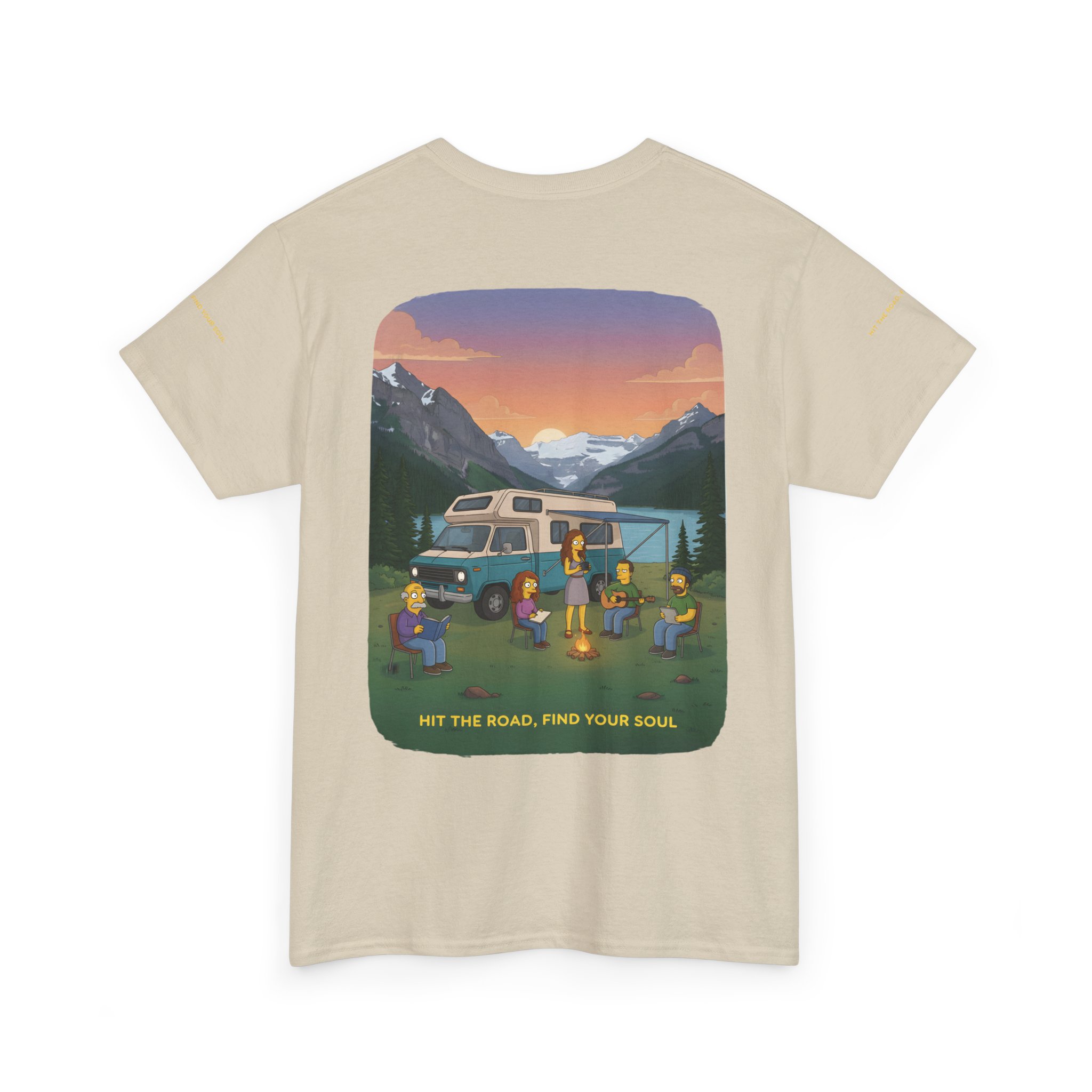 18077495070931806032_2048.jpeg Unisex Heavy Cotton Tee — "Hit The Road-Find Your Soul" Design Sitcom-Line