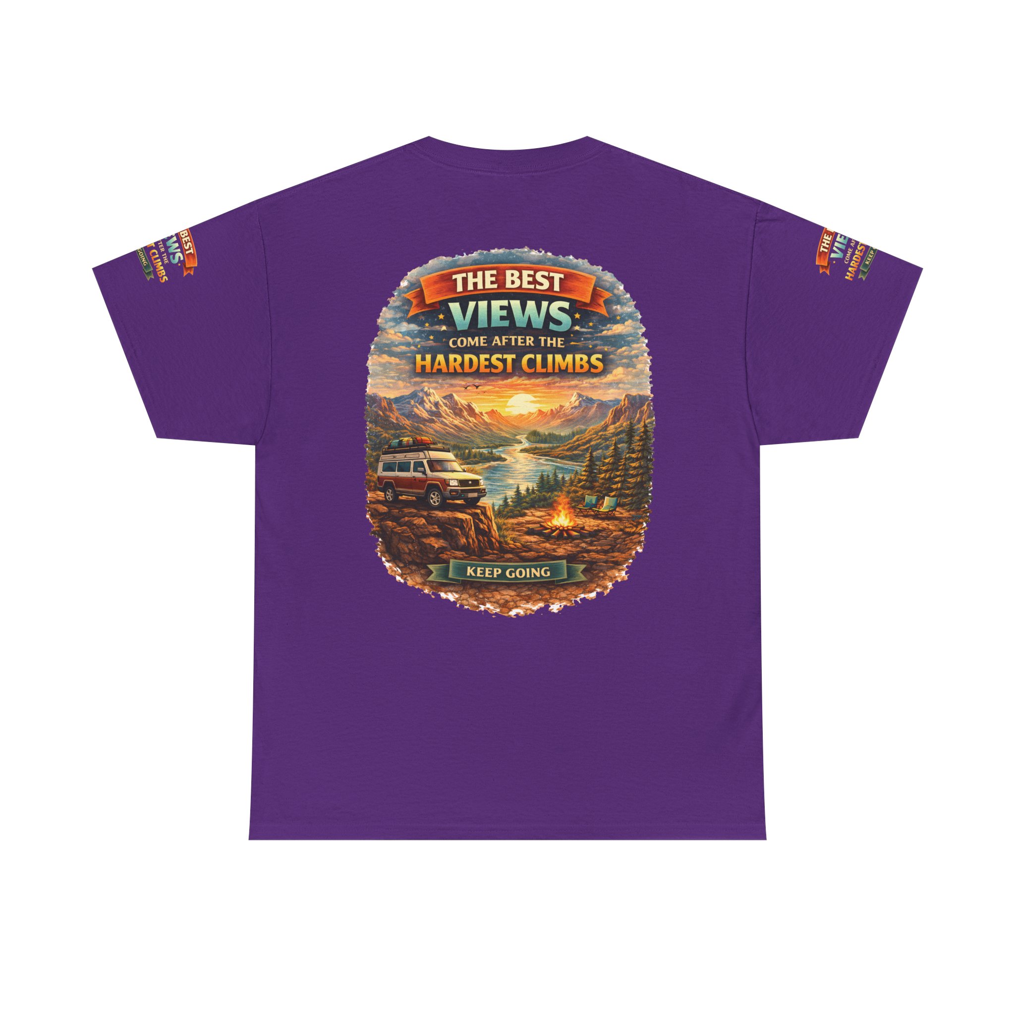18079752495936301040_2048.jpeg Unisex Heavy Cotton Tee — "The Best Views" Design Scenic-Line