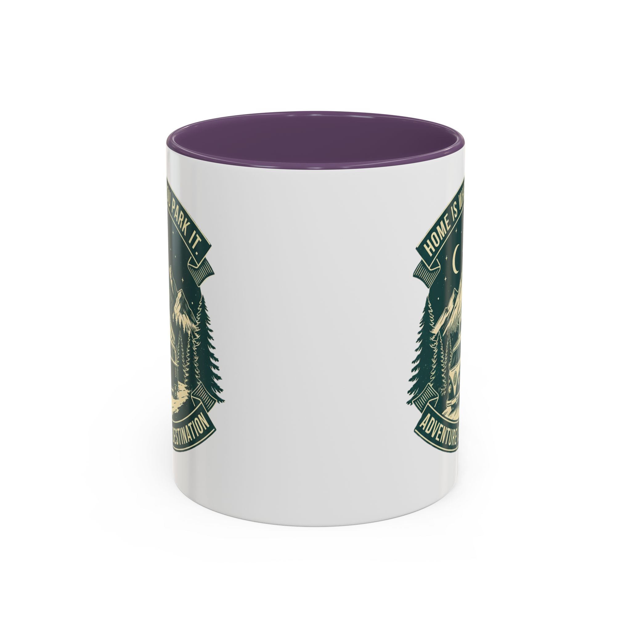 Coffee Mug — "Home Is Where You Park It-Adventure is the destination"  (11/15oz) (Both sides printed)