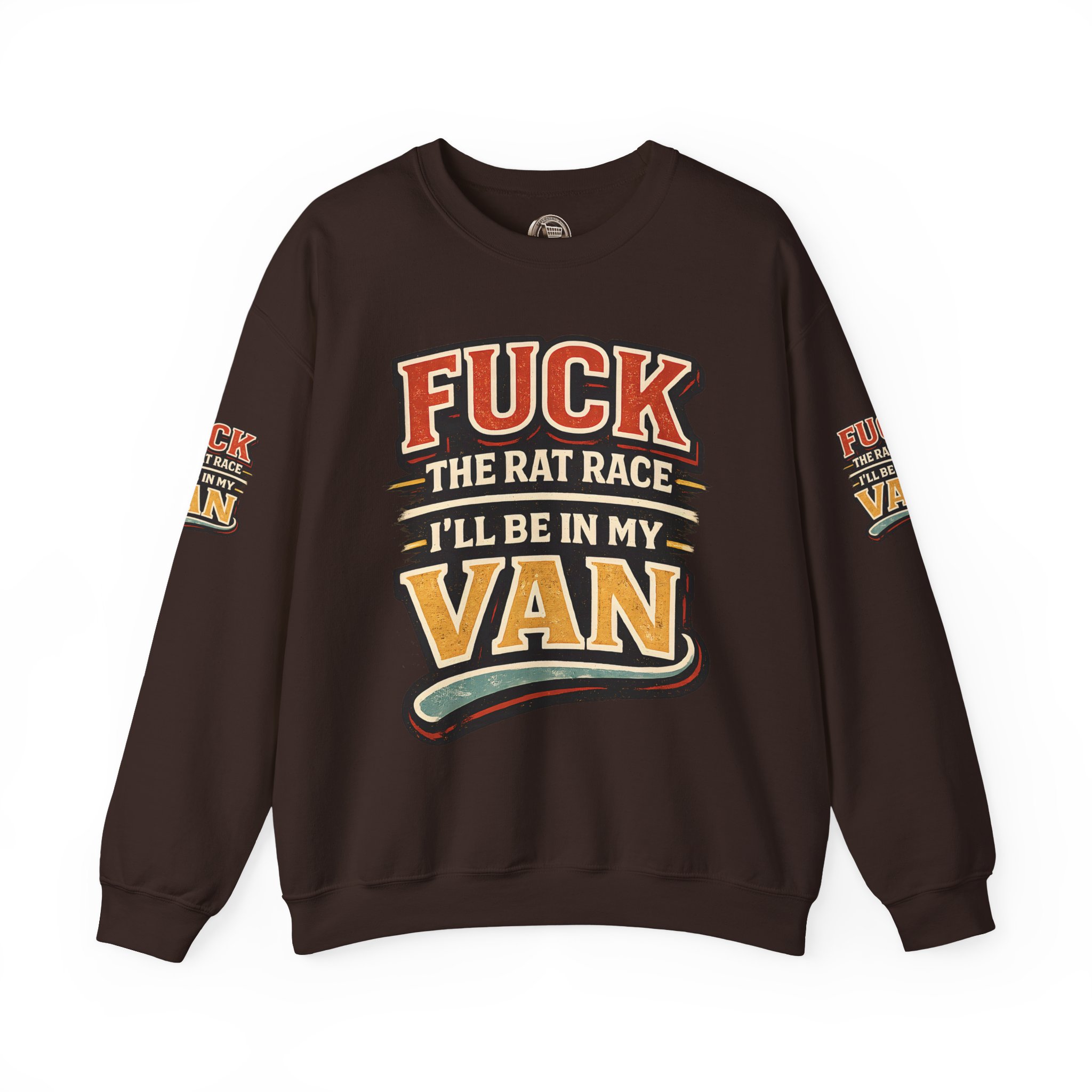 18086991329324001204_2048.jpeg Unisex Heavy Blend™ Crewneck Sweatshirt — "Fuck The Rat Race" Design F**K-Line