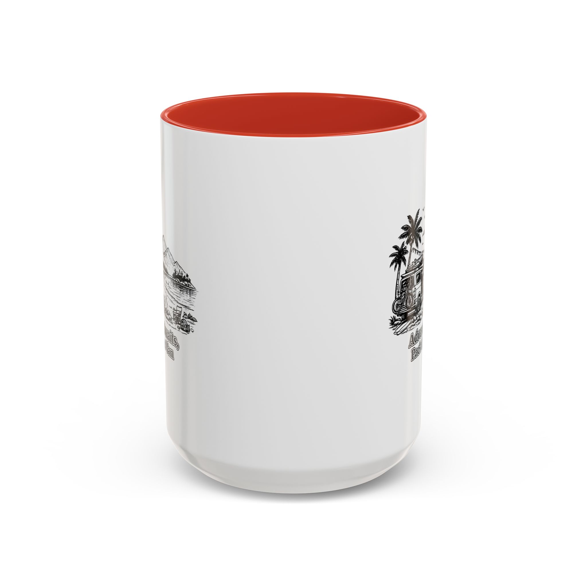 18105020338136394665_2048.jpeg Accent Coffee Mug (11, 15oz) — "Adventure Awaits,Pack Up The Van" Design Minimal-Line