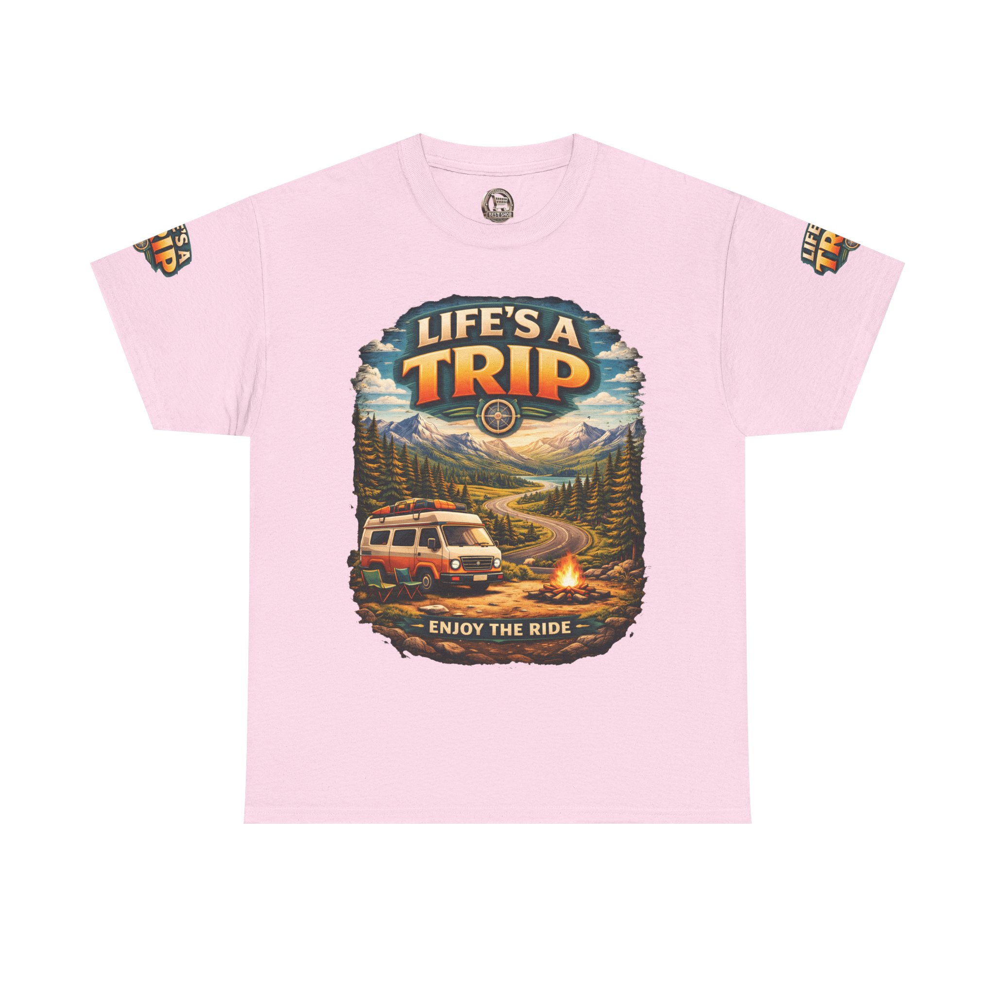 18109331497990373827_2048.jpeg Unisex Heavy Cotton Tee — "Live´s A Trip-Enjoy The Ride" Design Scenic-Line