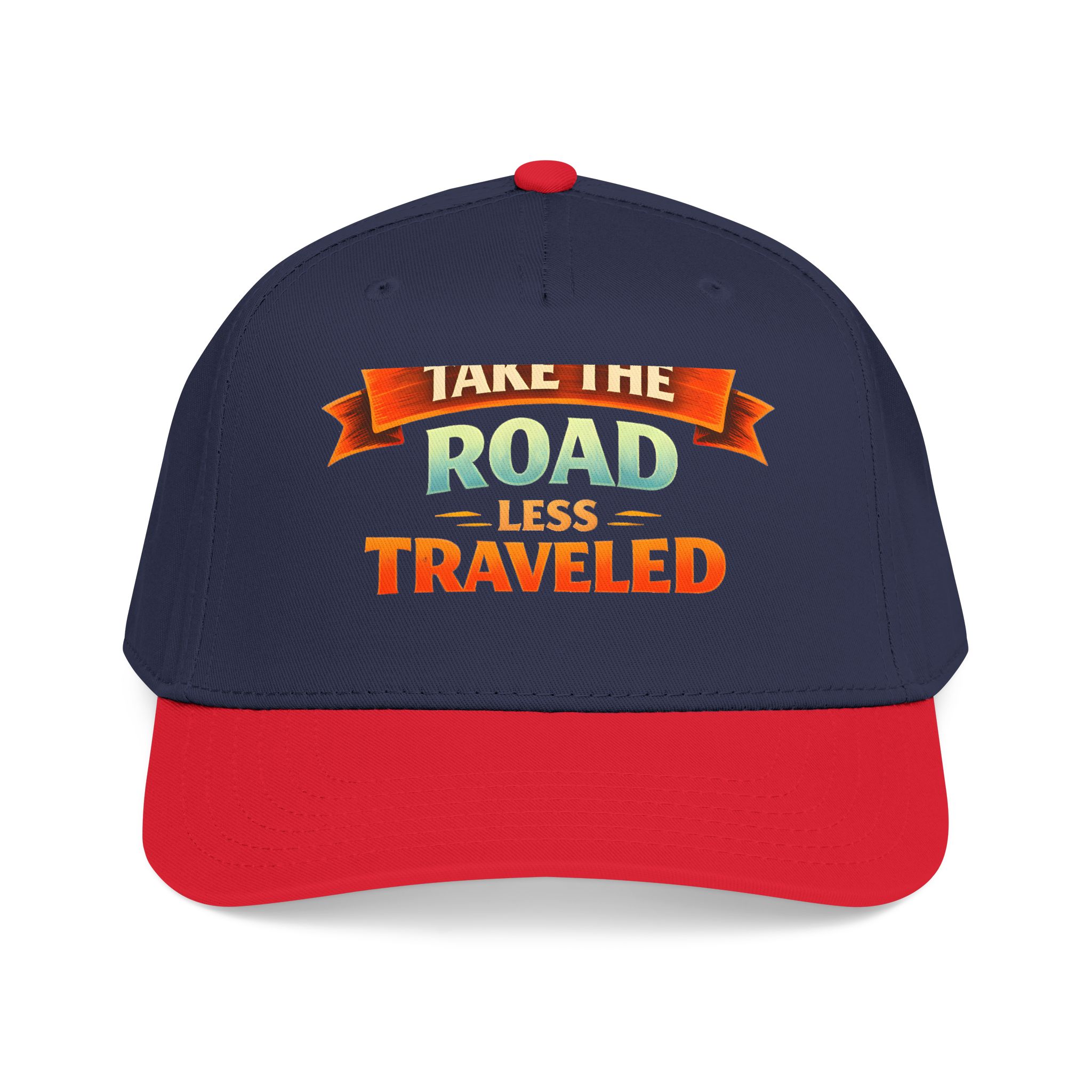Baseball Cap - "Take The Road Less Traveled" Design Scenic-Line
